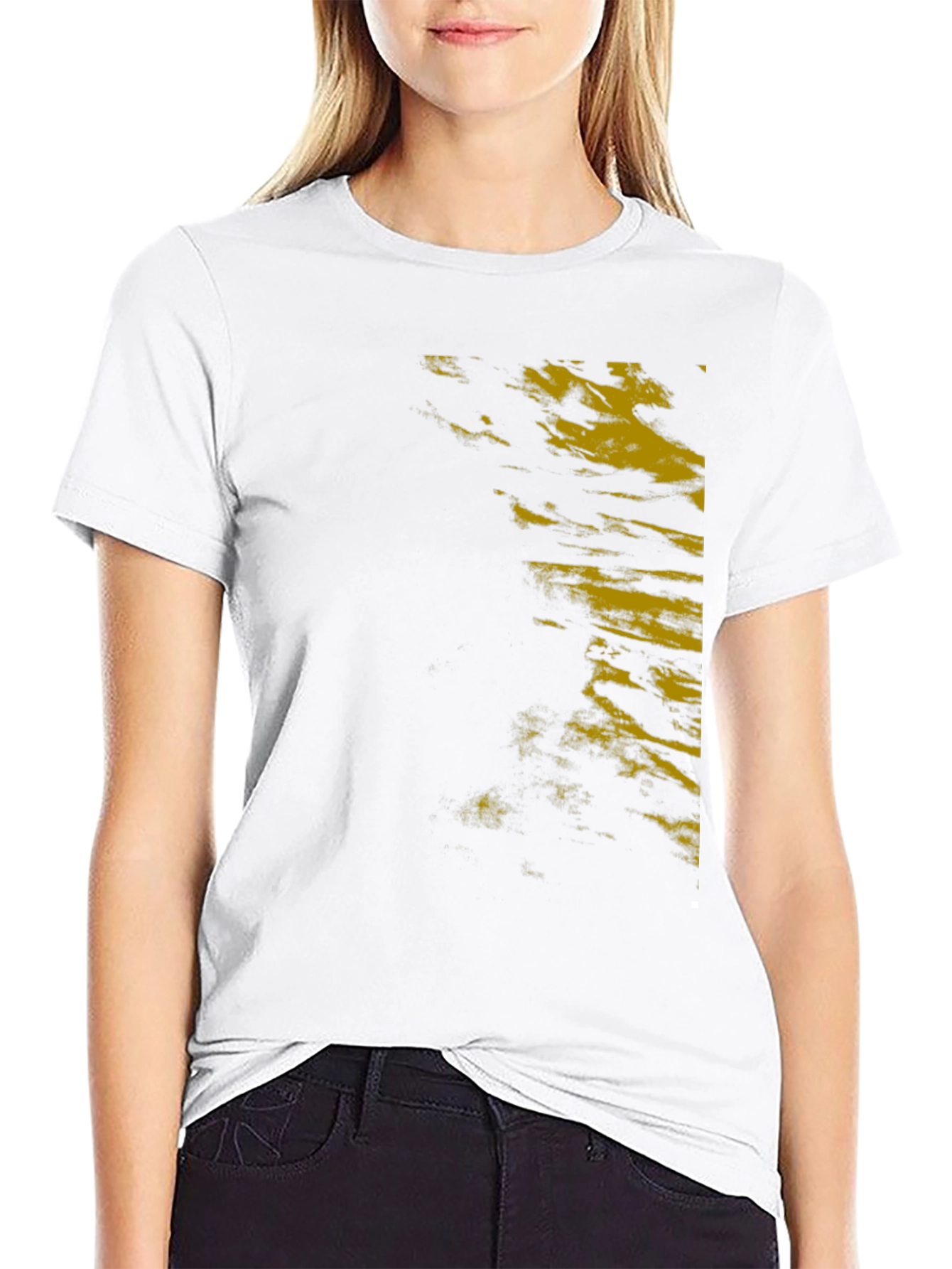 Mens Black Graphic Print T-Shirt