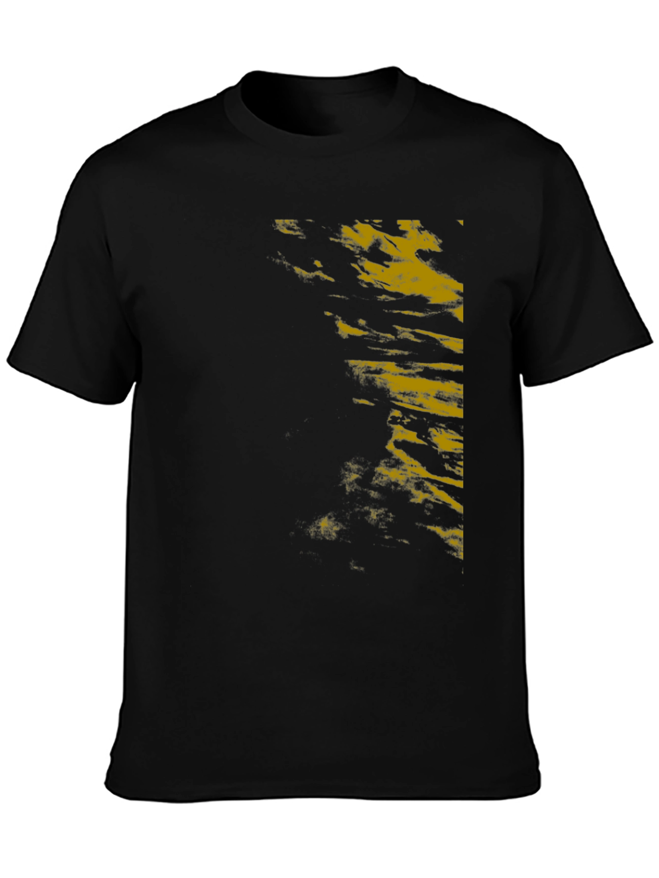 Mens Black Graphic Print T-Shirt