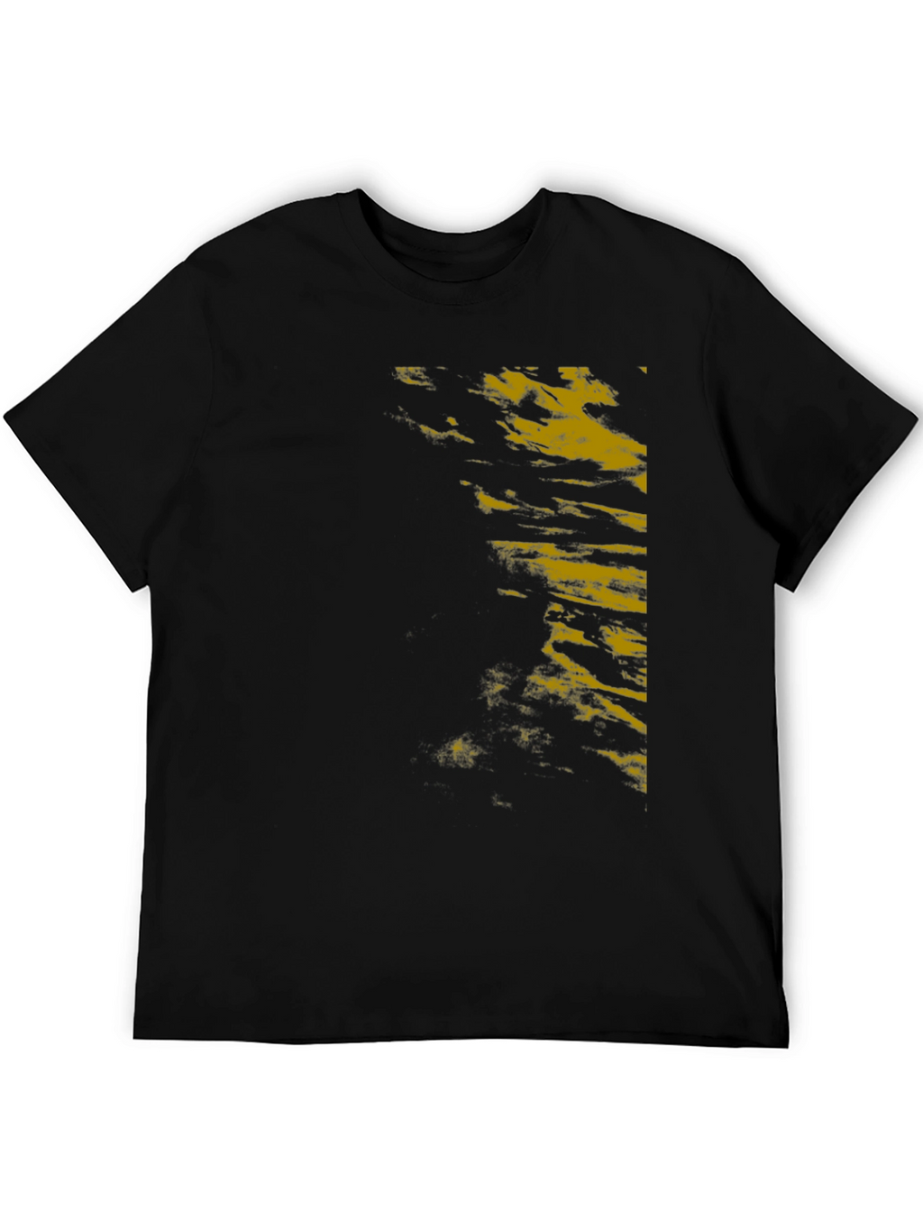 Mens Black Graphic Print T-Shirt