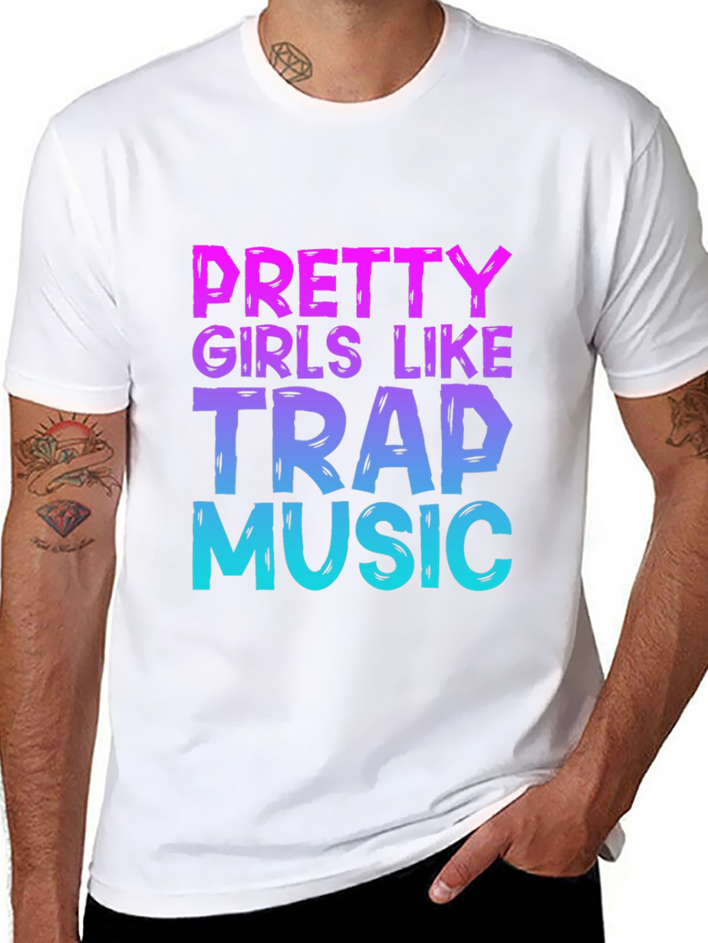 Pretty Girls Like Trap Music Graphic T-Shirt