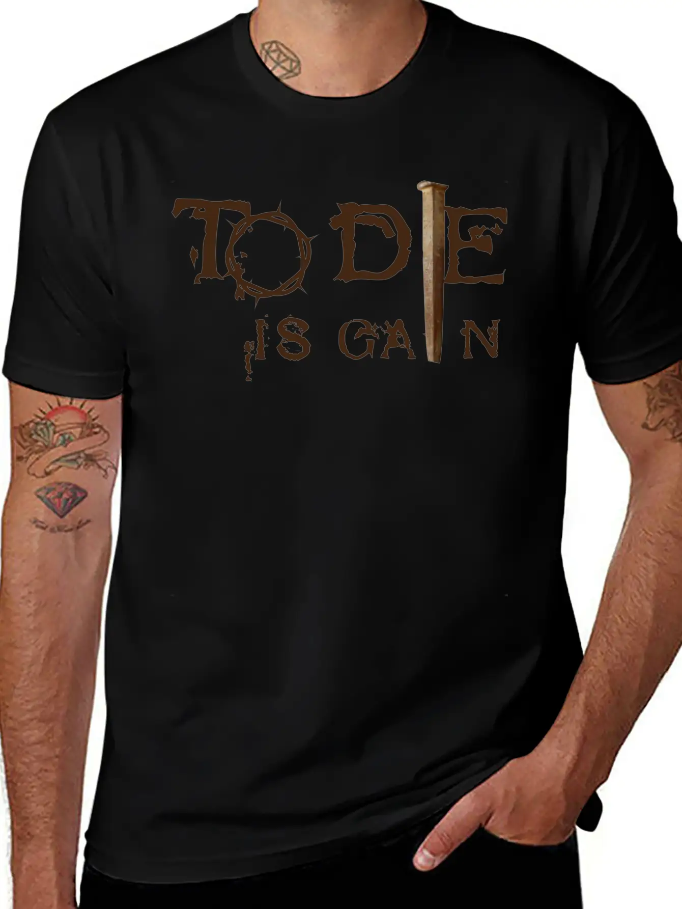 To Die Is Gain Classic Cotton Tee – Unisex Comfort For Any Season