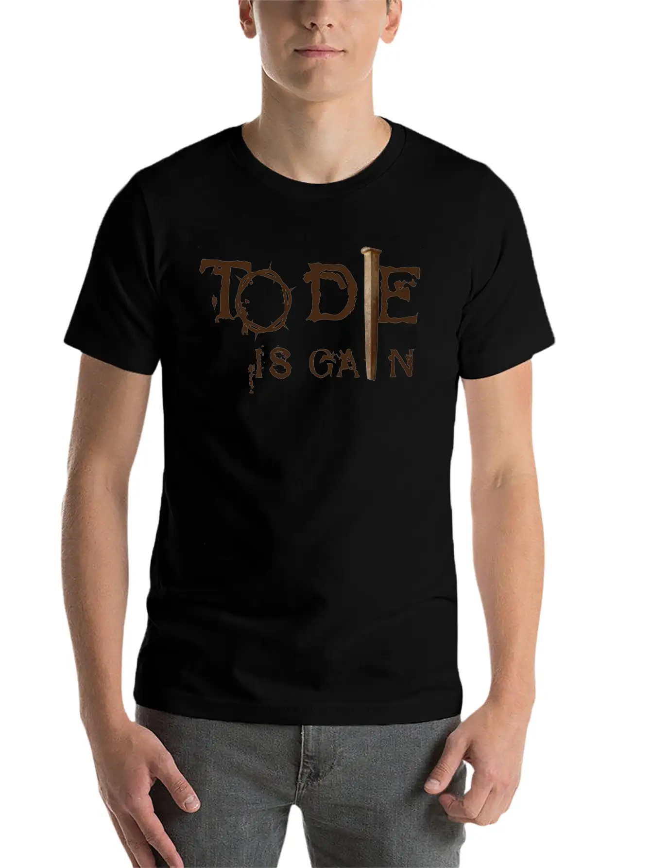 To Die Is Gain Classic Cotton Tee – Unisex Comfort For Any Season
