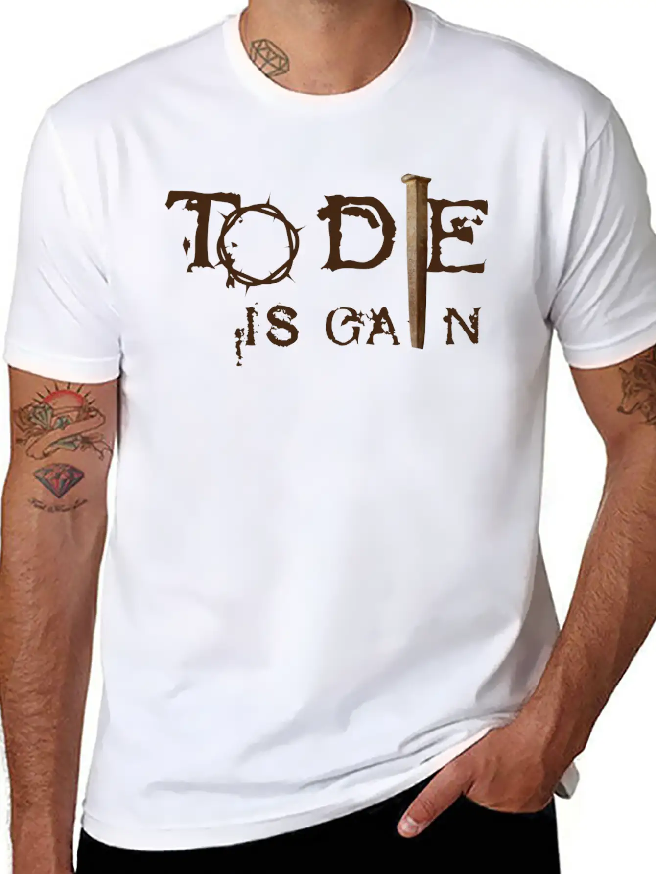 To Die Is Gain Classic Cotton Tee – Unisex Comfort For Any Season