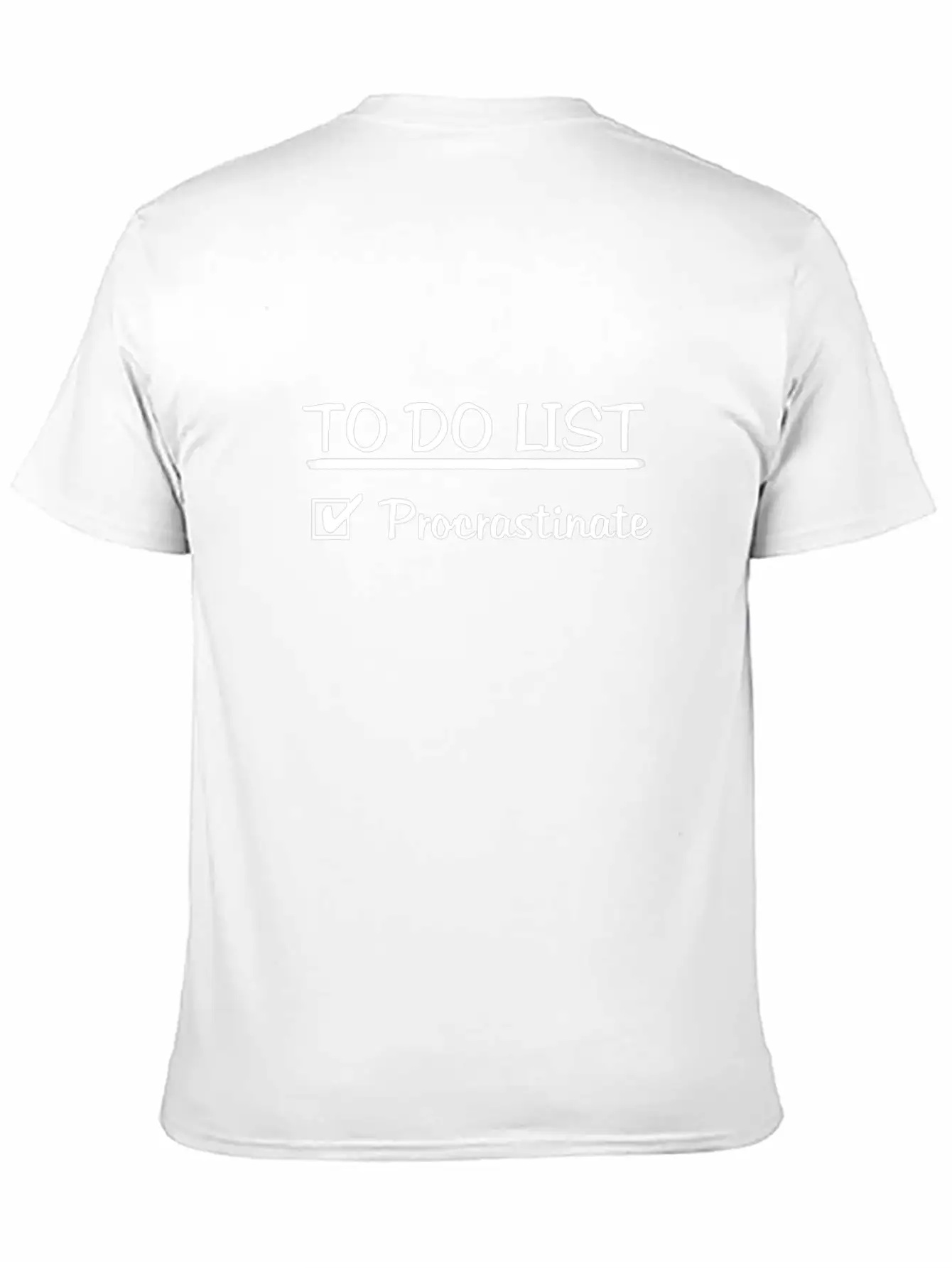 To Do List Procrastinate Stylish Everyday T-Shirt – Unisex Basic Cotton Tee