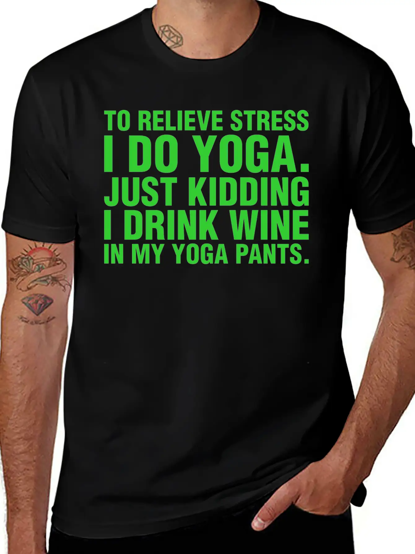 To Relieve Stress I Do Yoga Classic Cotton Tee – Unisex Comfort For Any Season
