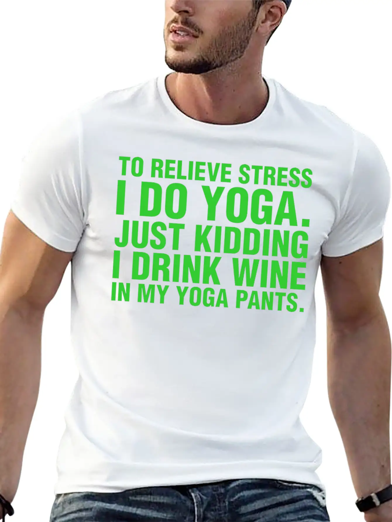 To Relieve Stress I Do Yoga Classic Cotton Tee – Unisex Comfort For Any Season