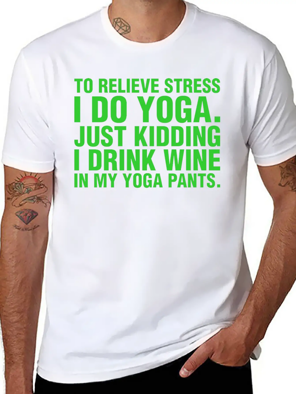 To Relieve Stress I Do Yoga Classic Cotton Tee – Unisex Comfort For Any Season
