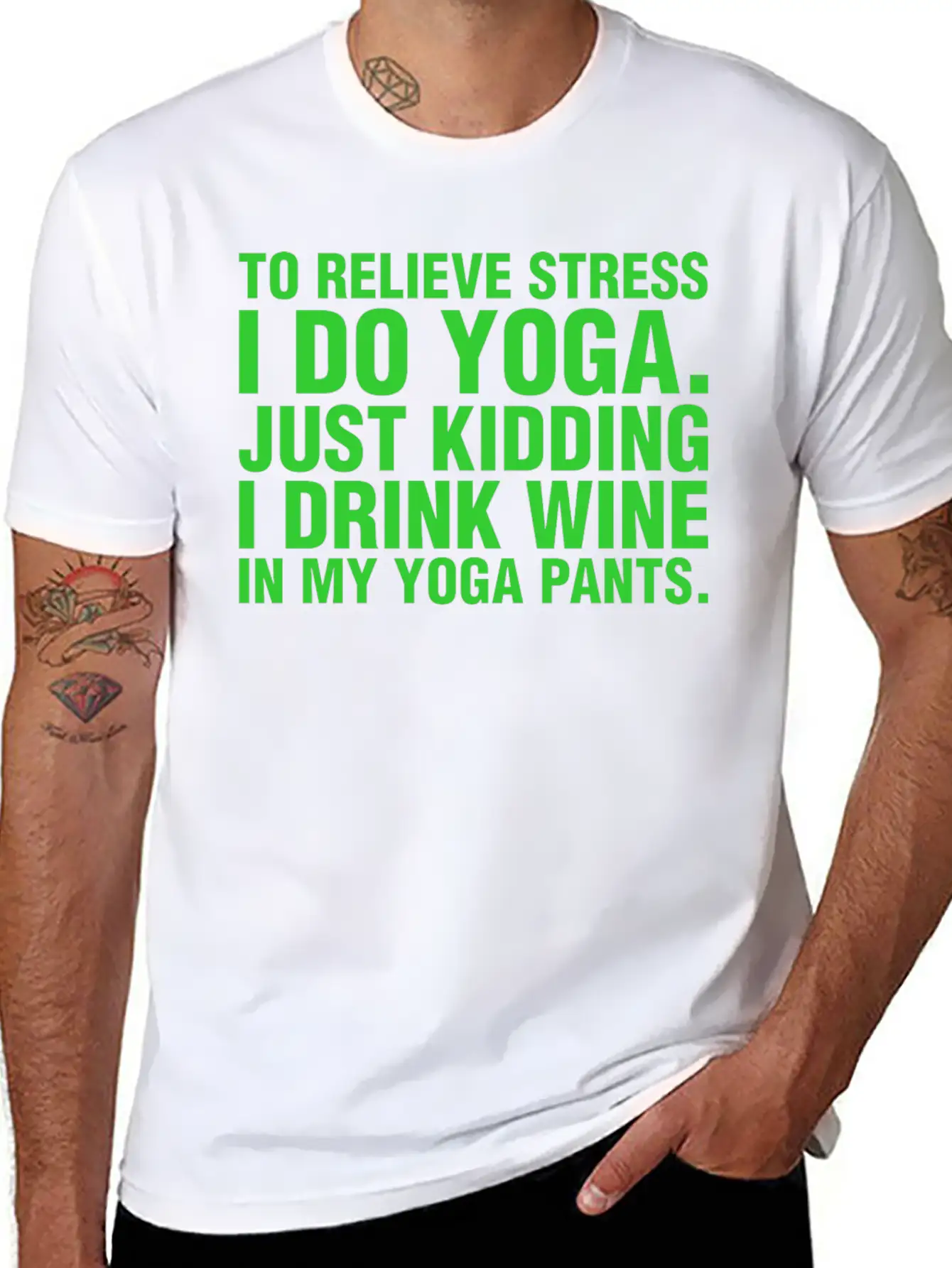 To Relieve Stress I Do Yoga Classic Cotton Tee – Unisex Comfort For Any Season