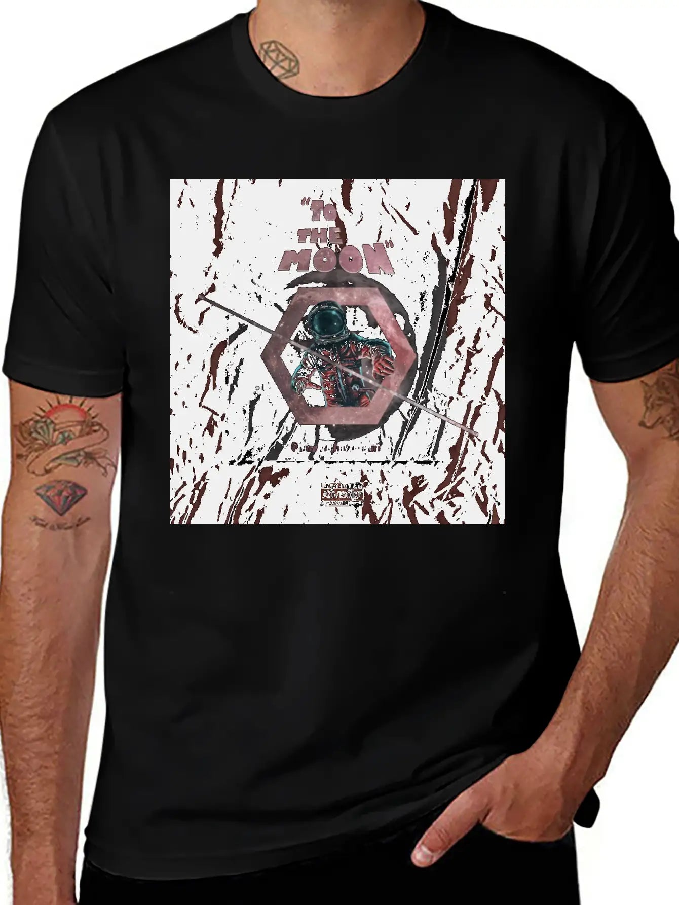 TO THE MOON Essential Cotton Tee For Daily Outfits – Unisex Style