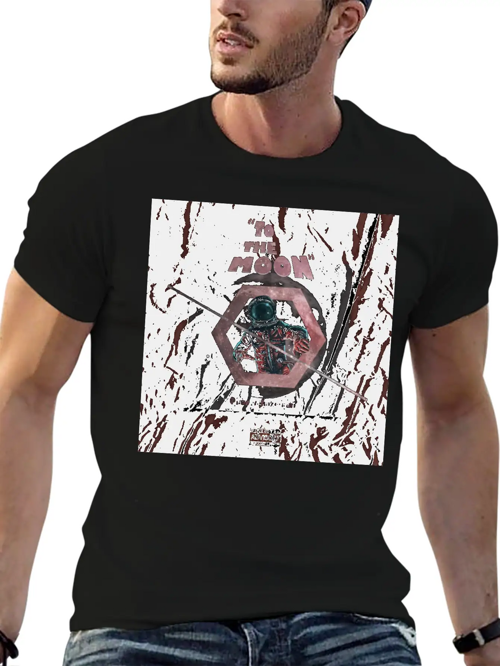 TO THE MOON Essential Cotton Tee For Daily Outfits – Unisex Style