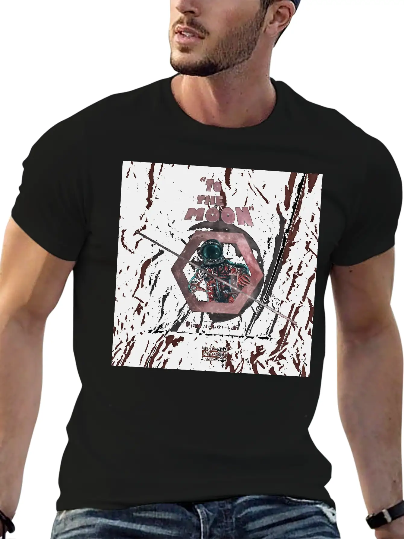 TO THE MOON Essential Cotton Tee For Daily Outfits – Unisex Style