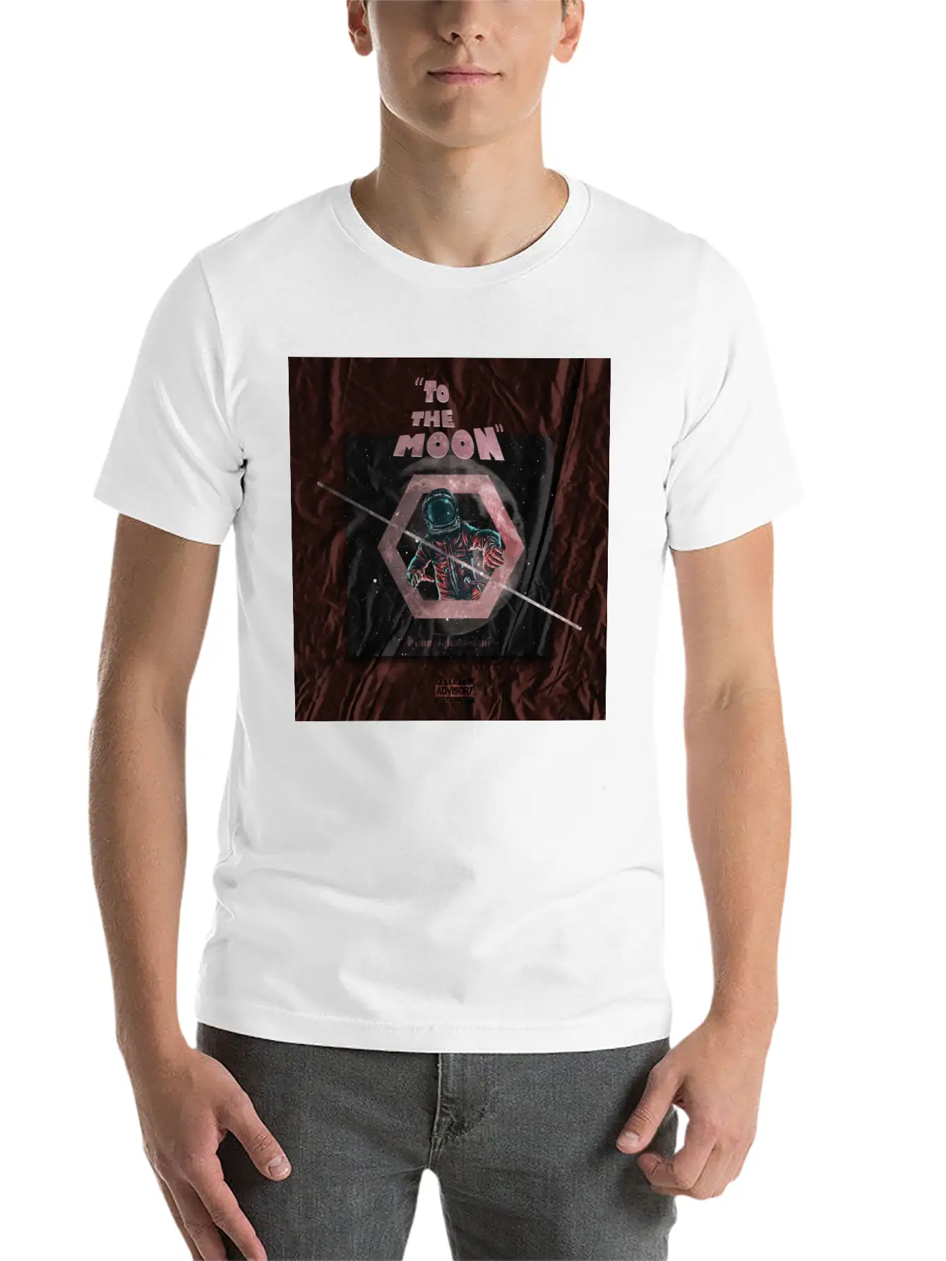 TO THE MOON Essential Cotton Tee For Daily Outfits – Unisex Style