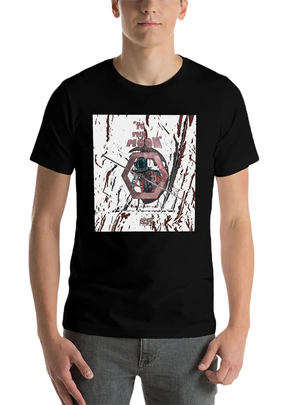 TO THE MOON Essential Cotton Tee For Daily Outfits – Unisex Style