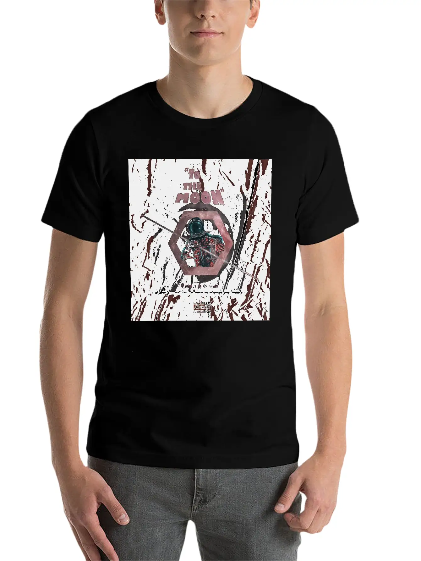 TO THE MOON Essential Cotton Tee For Daily Outfits – Unisex Style
