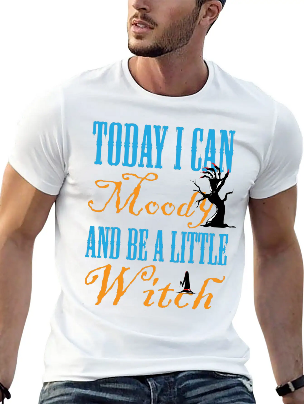 Today I Can Moody And Bee Little Witch Breathable Graphic T-Shirt – Perfect For Casual Days