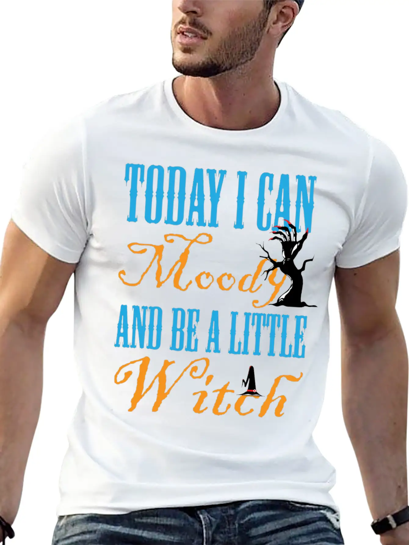 Today I Can Moody And Bee Little Witch Breathable Graphic T-Shirt – Perfect For Casual Days