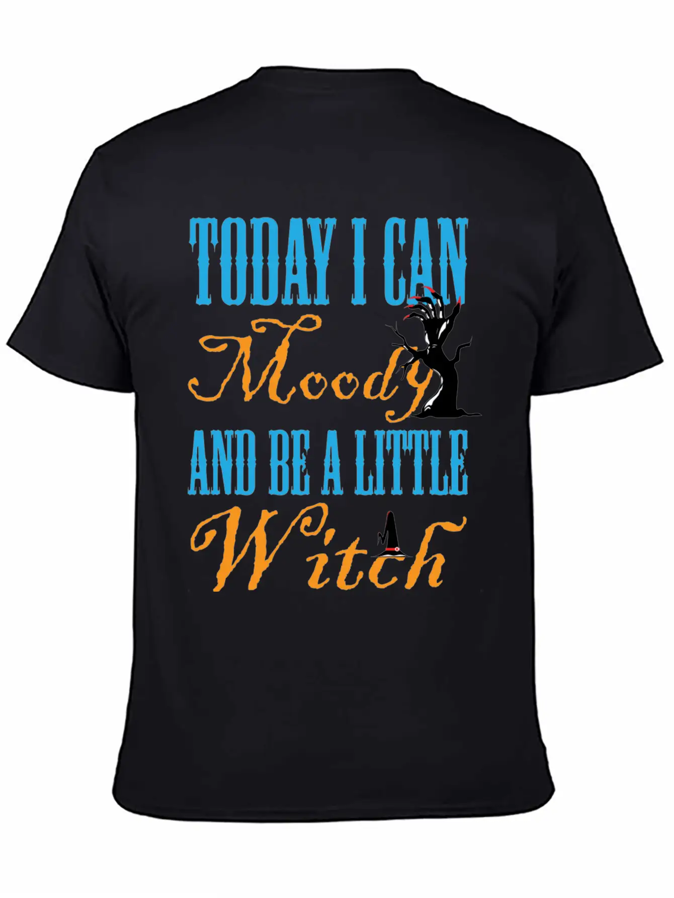 Today I Can Moody And Bee Little Witch Breathable Graphic T-Shirt – Perfect For Casual Days