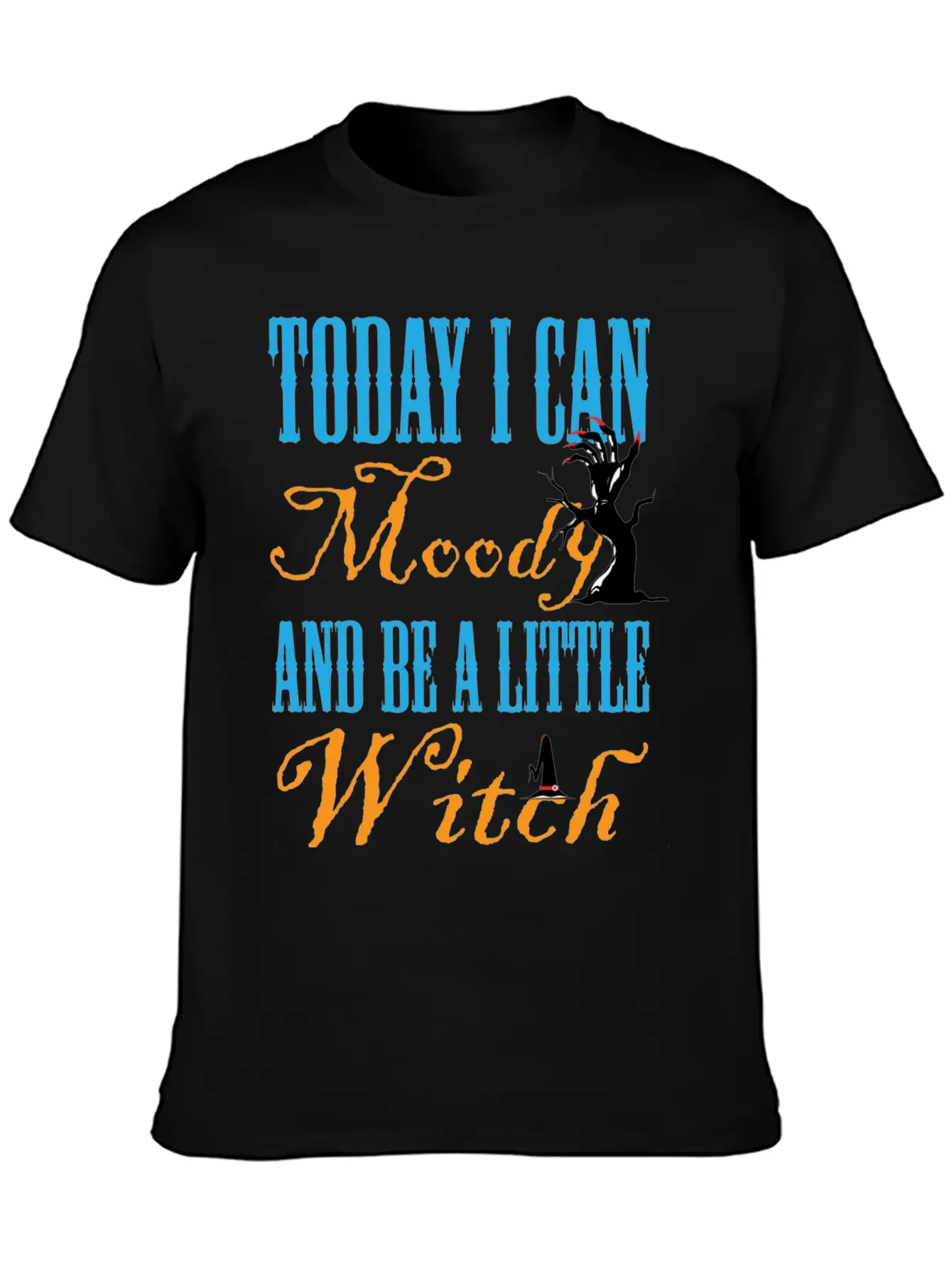 Today I Can Moody And Bee Little Witch Breathable Graphic T-Shirt – Perfect For Casual Days