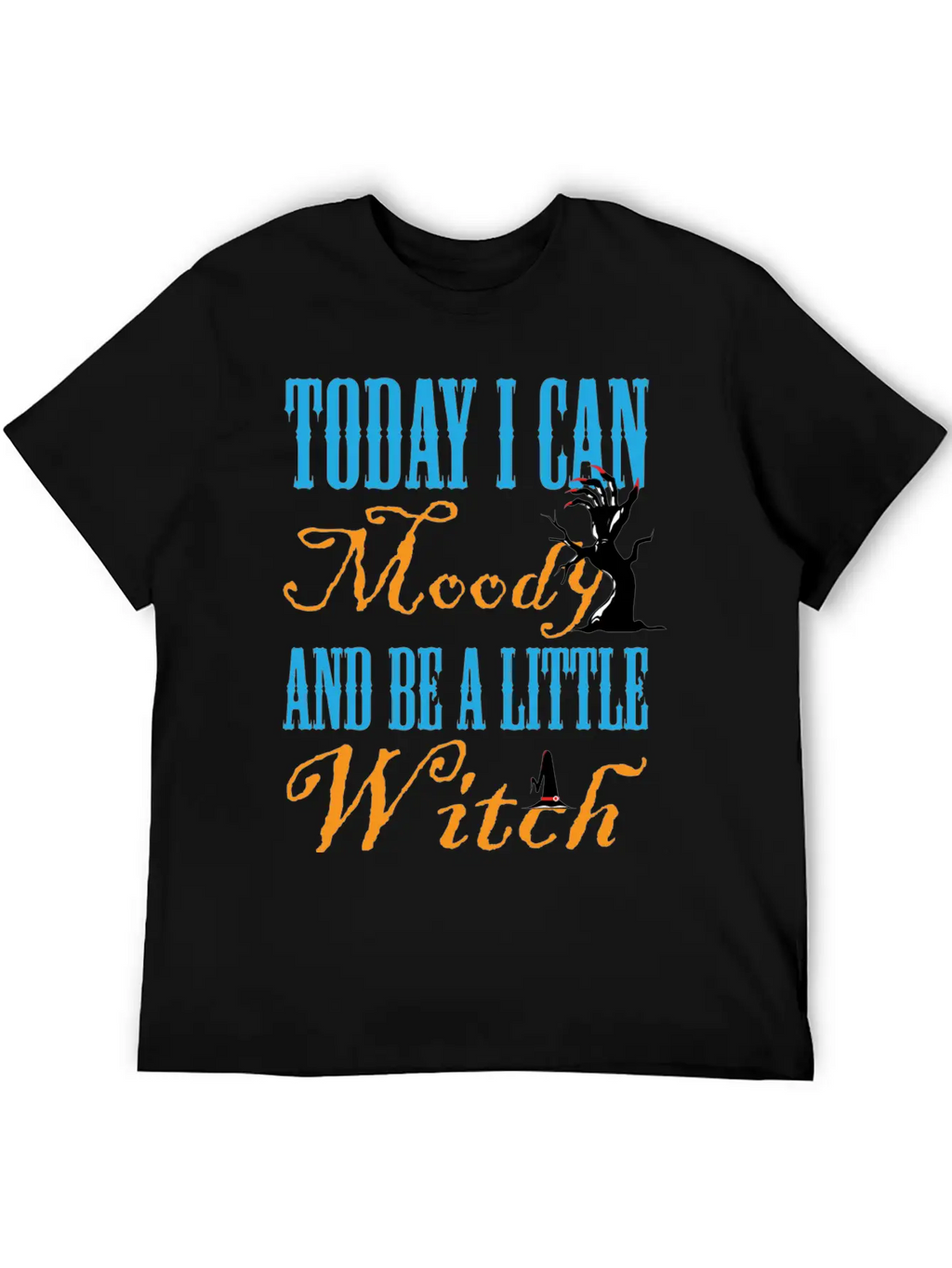 Today I Can Moody And Bee Little Witch Breathable Graphic T-Shirt – Perfect For Casual Days