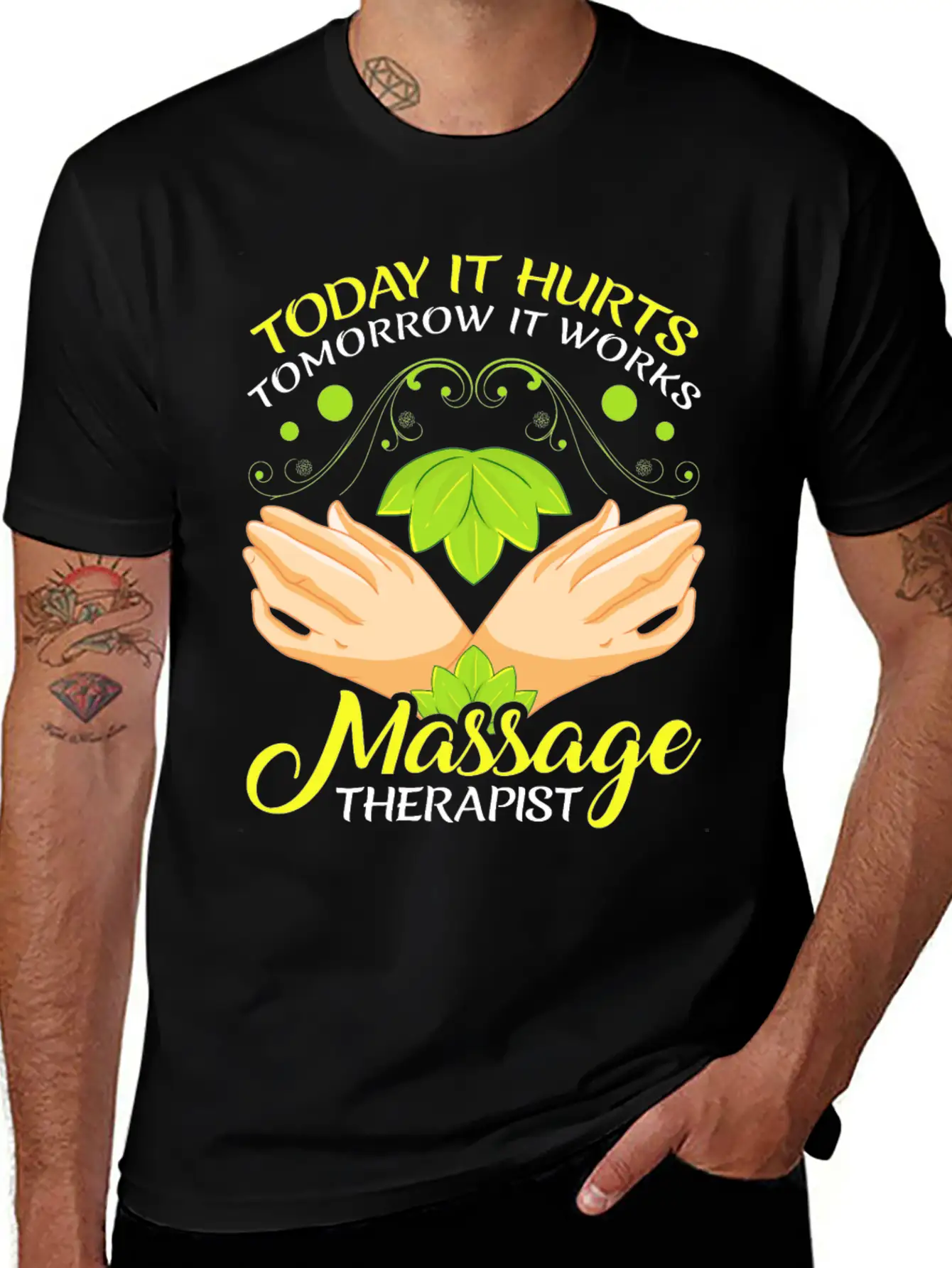 Today It Hurts Tomorrow It Works Massage Therapist Unisex Casual T-Shirt – Clean Design For Daily Comfort