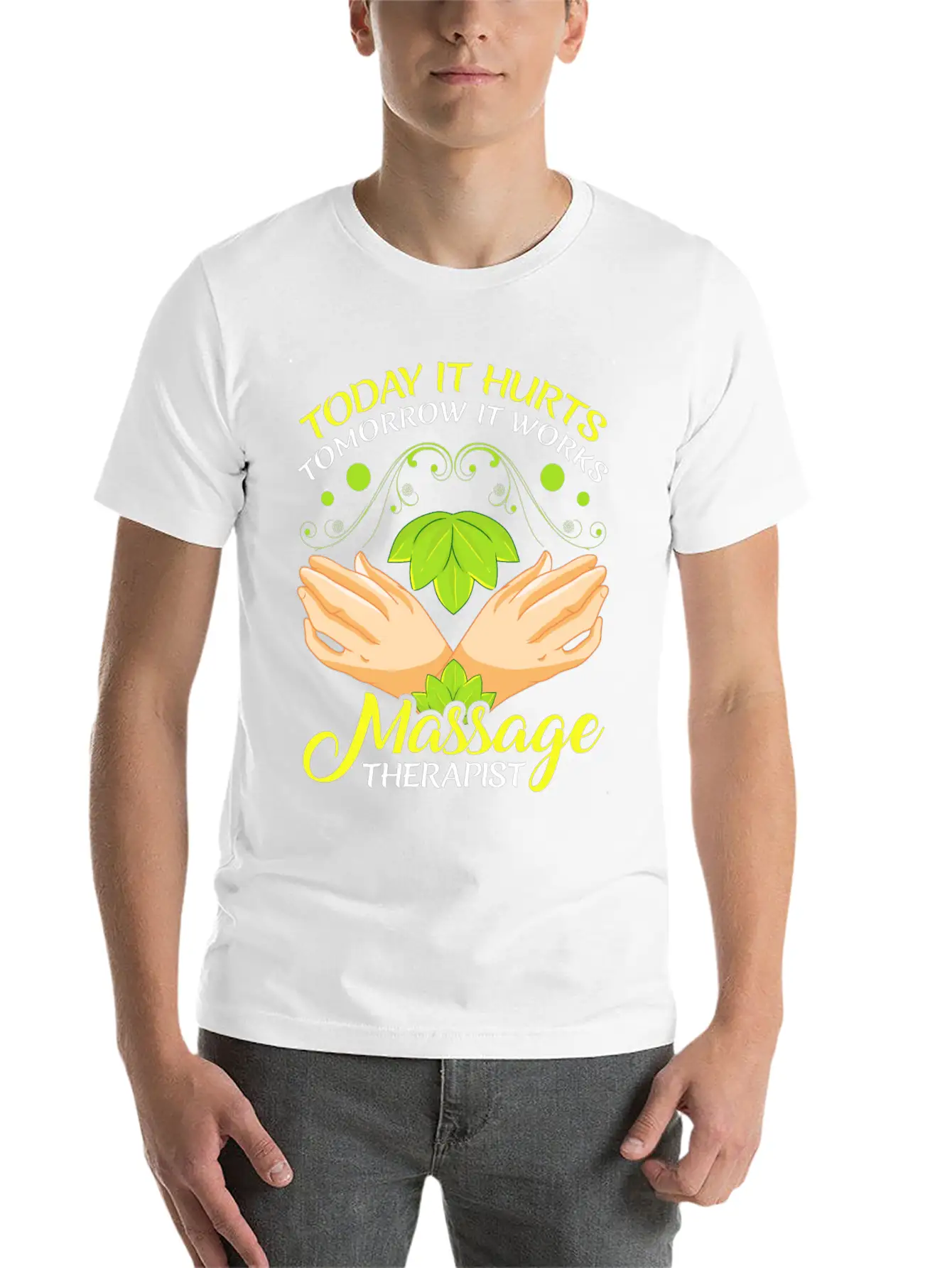 Today It Hurts Tomorrow It Works Massage Therapist Unisex Casual T-Shirt – Clean Design For Daily Comfort