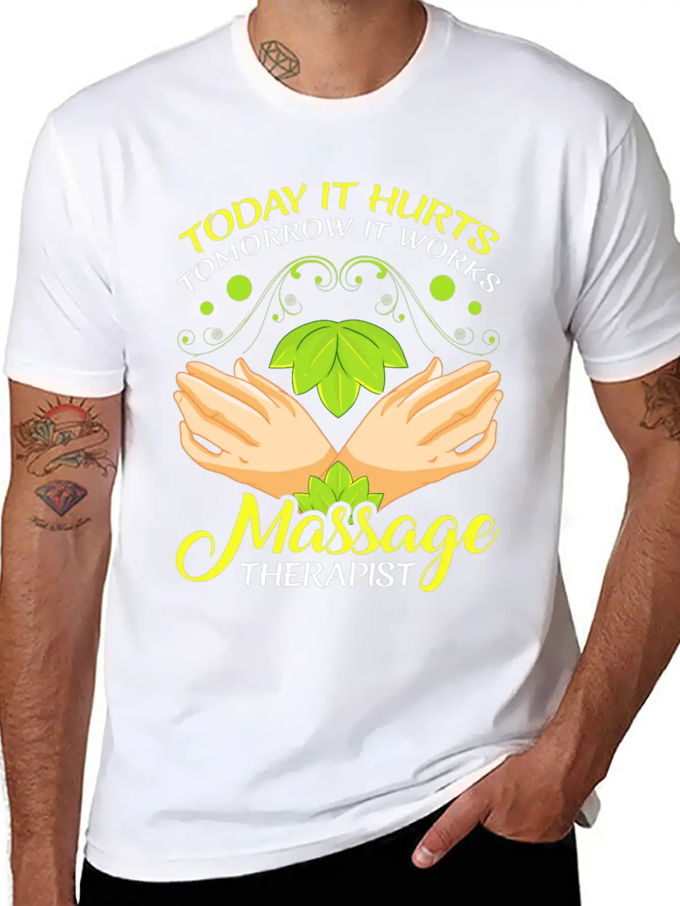 Today It Hurts Tomorrow It Works Massage Therapist Unisex Casual T-Shirt – Clean Design For Daily Comfort