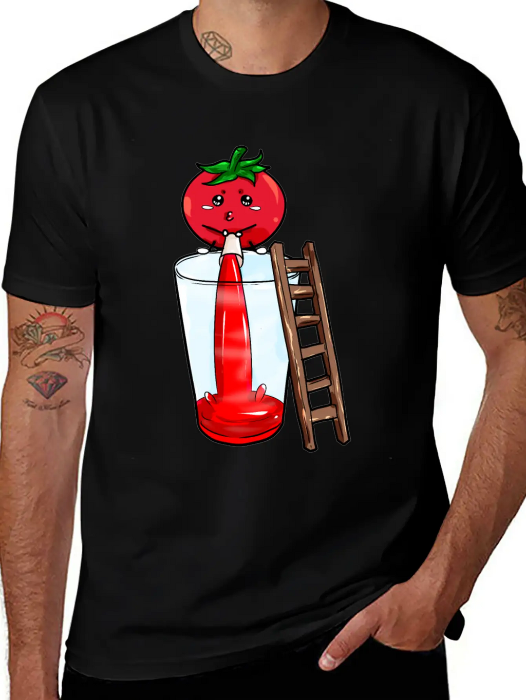 Tomato Pees Tomatojuice Unisex Casual T-Shirt – Clean Design For Daily Comfort