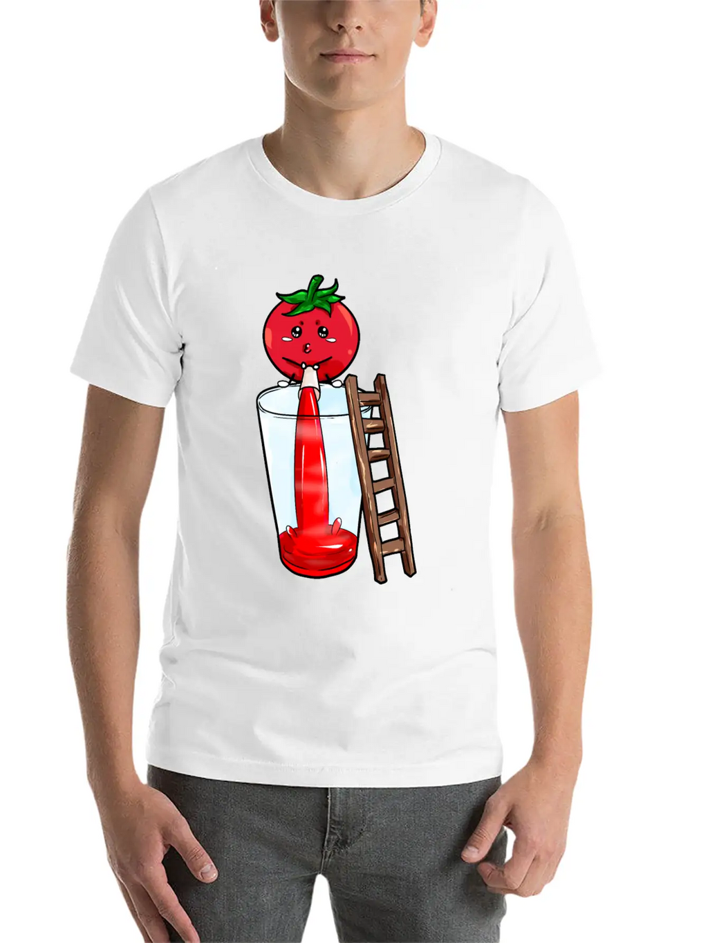 Tomato Pees Tomatojuice Unisex Casual T-Shirt – Clean Design For Daily Comfort