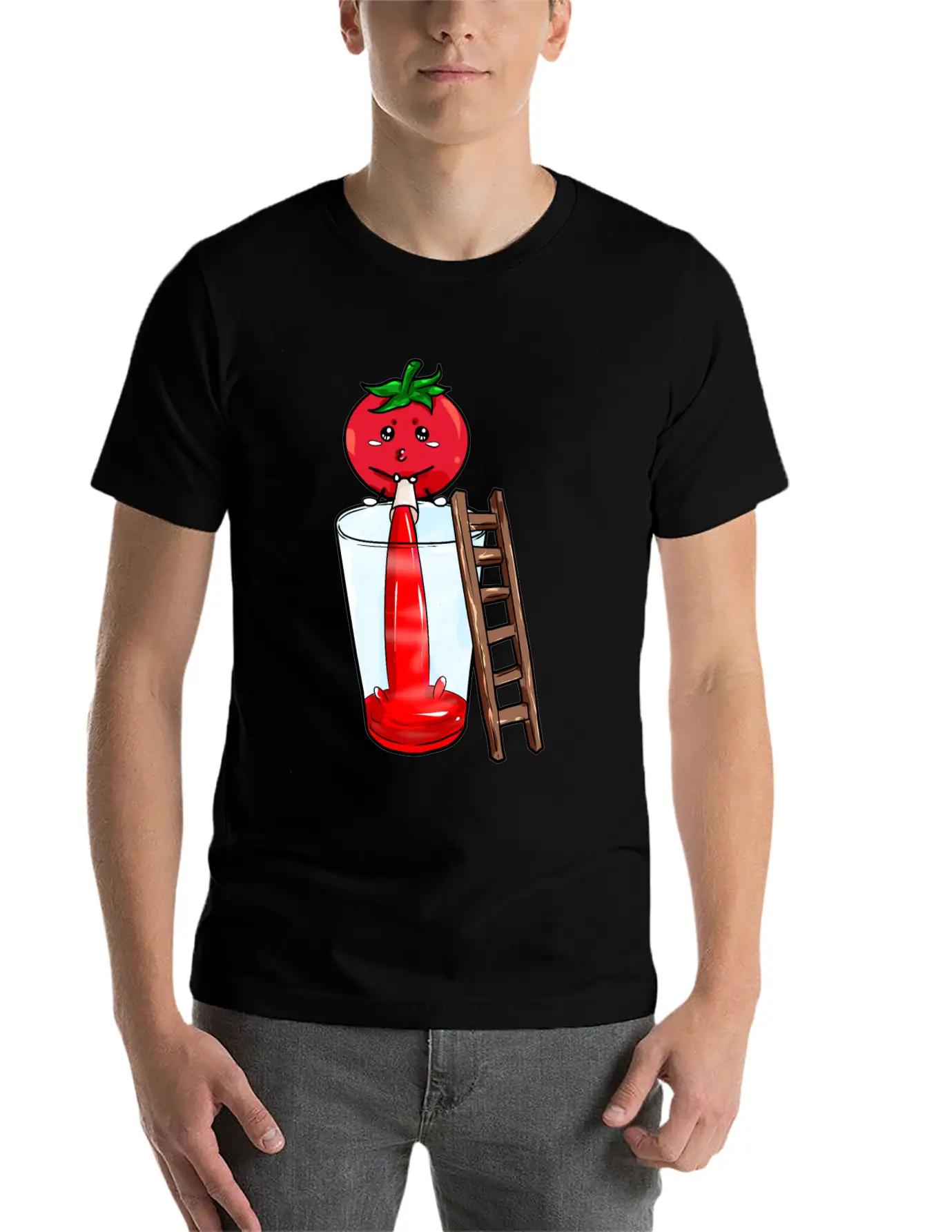 Tomato Pees Tomatojuice Unisex Casual T-Shirt – Clean Design For Daily Comfort
