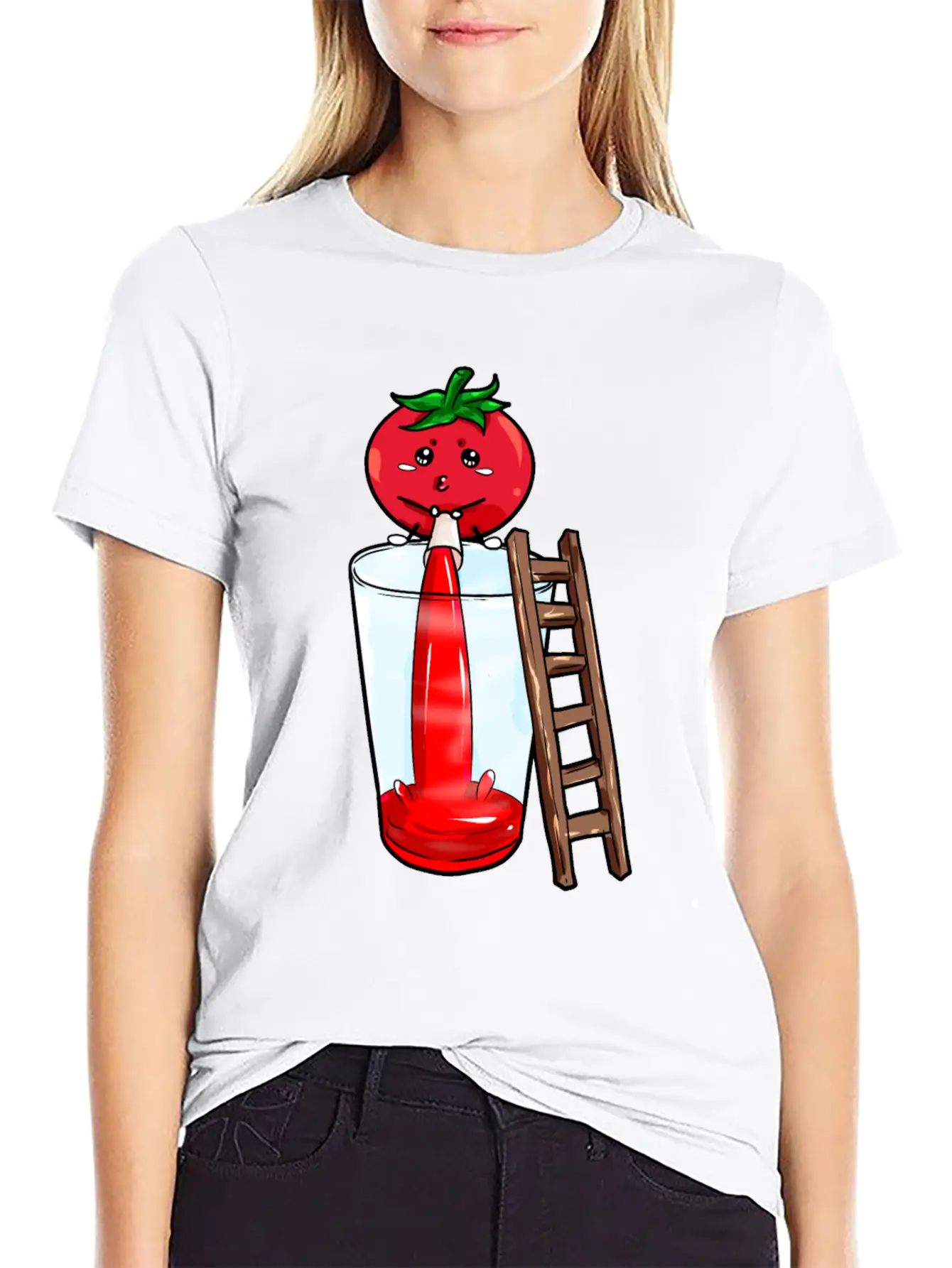 Tomato Pees Tomatojuice Unisex Casual T-Shirt – Clean Design For Daily Comfort
