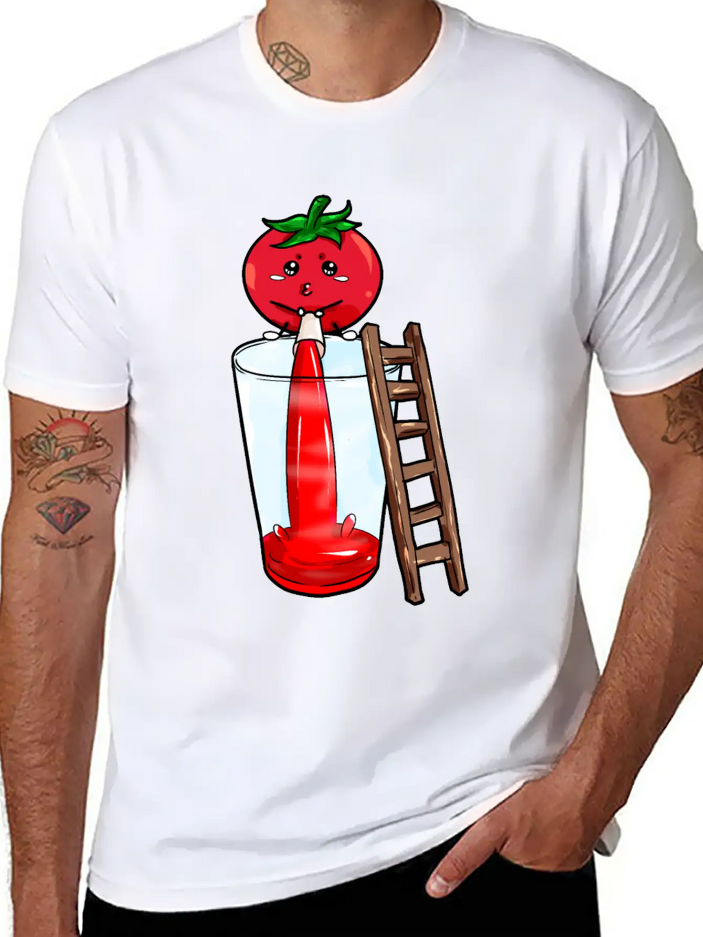 Tomato Pees Tomatojuice Unisex Casual T-Shirt – Clean Design For Daily Comfort