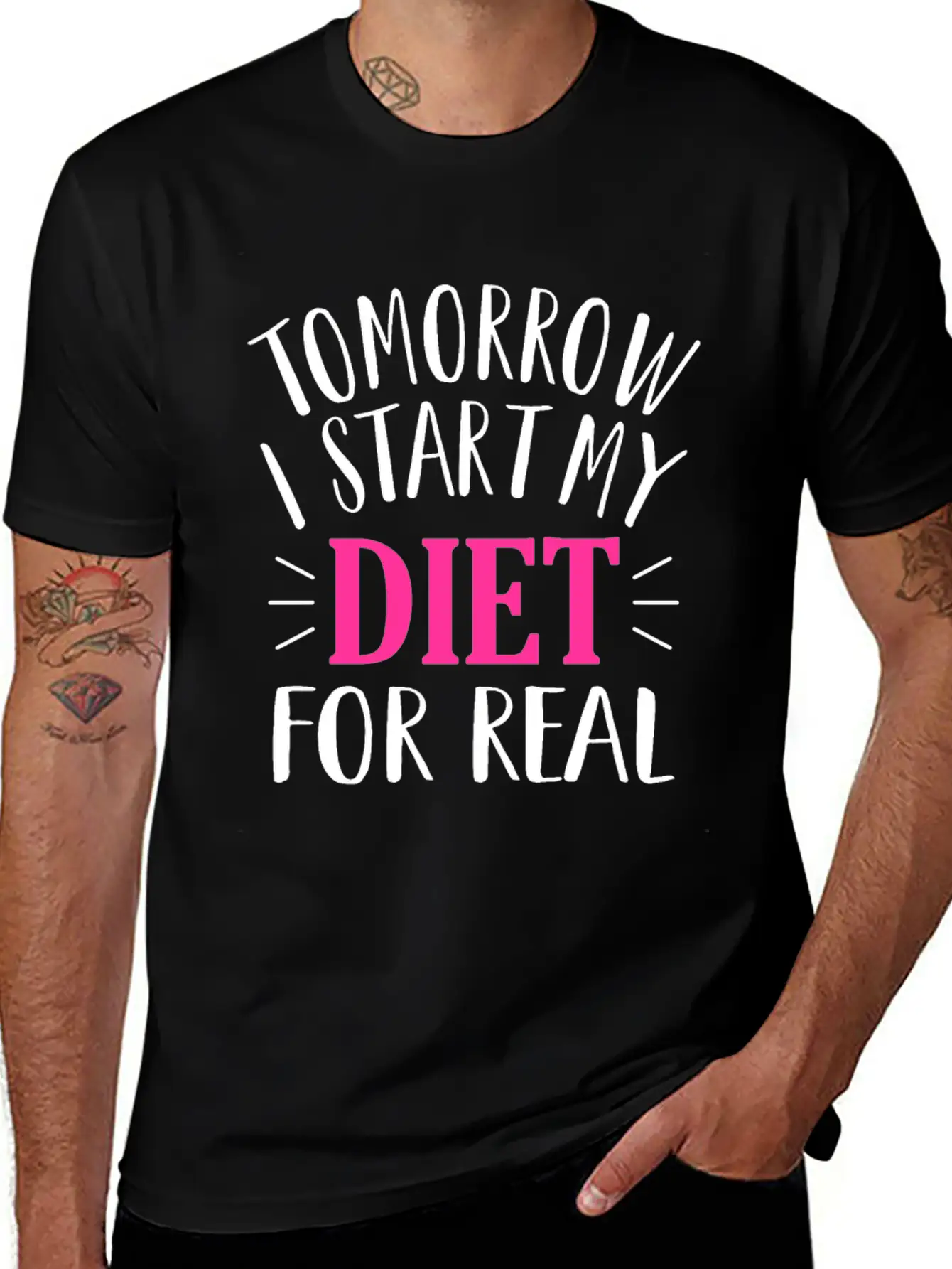 Tomorrow I Start My Diet Lose Weight Motivation Classic Cotton Tee – Unisex Comfort For Any Season