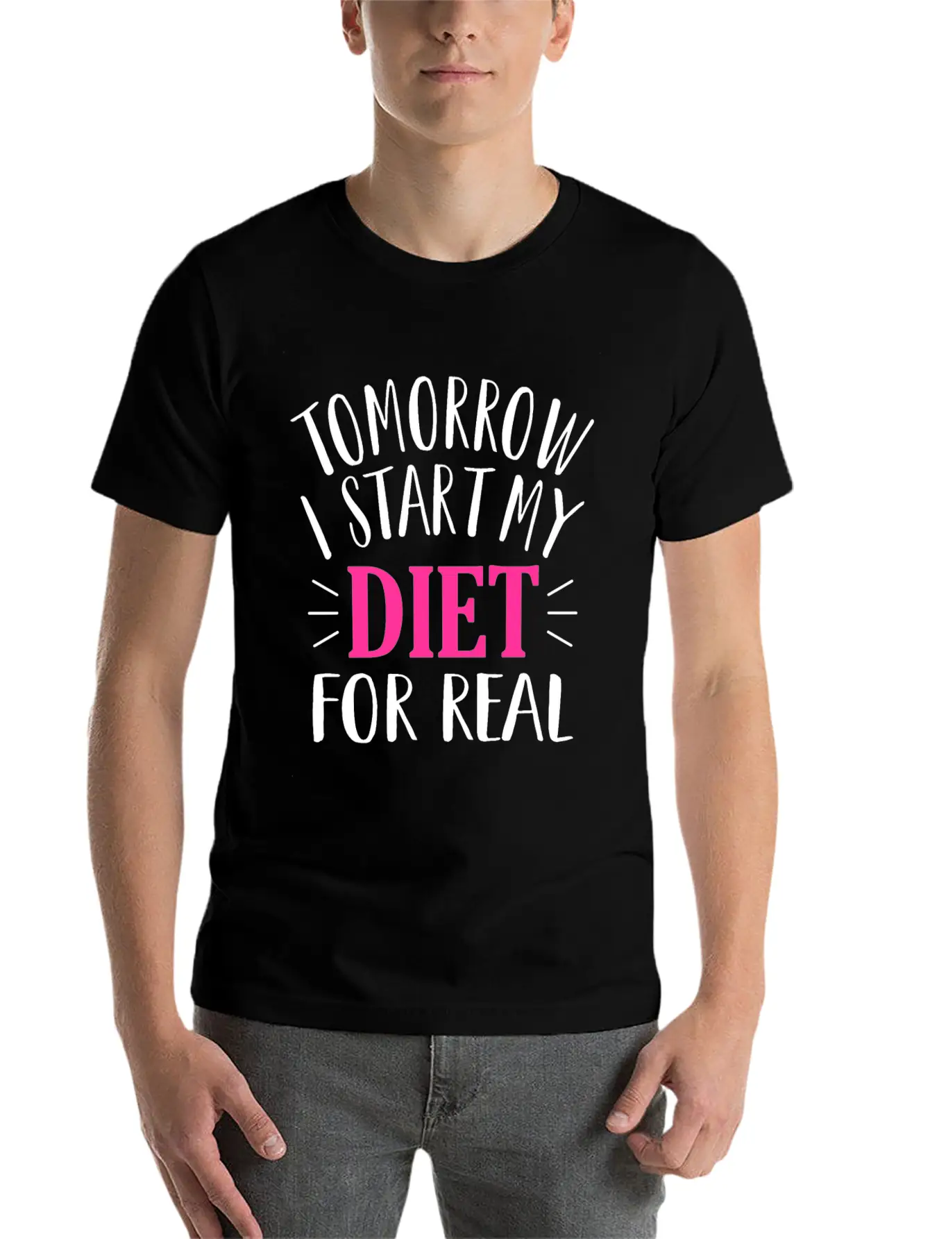 Tomorrow I Start My Diet Lose Weight Motivation Classic Cotton Tee – Unisex Comfort For Any Season