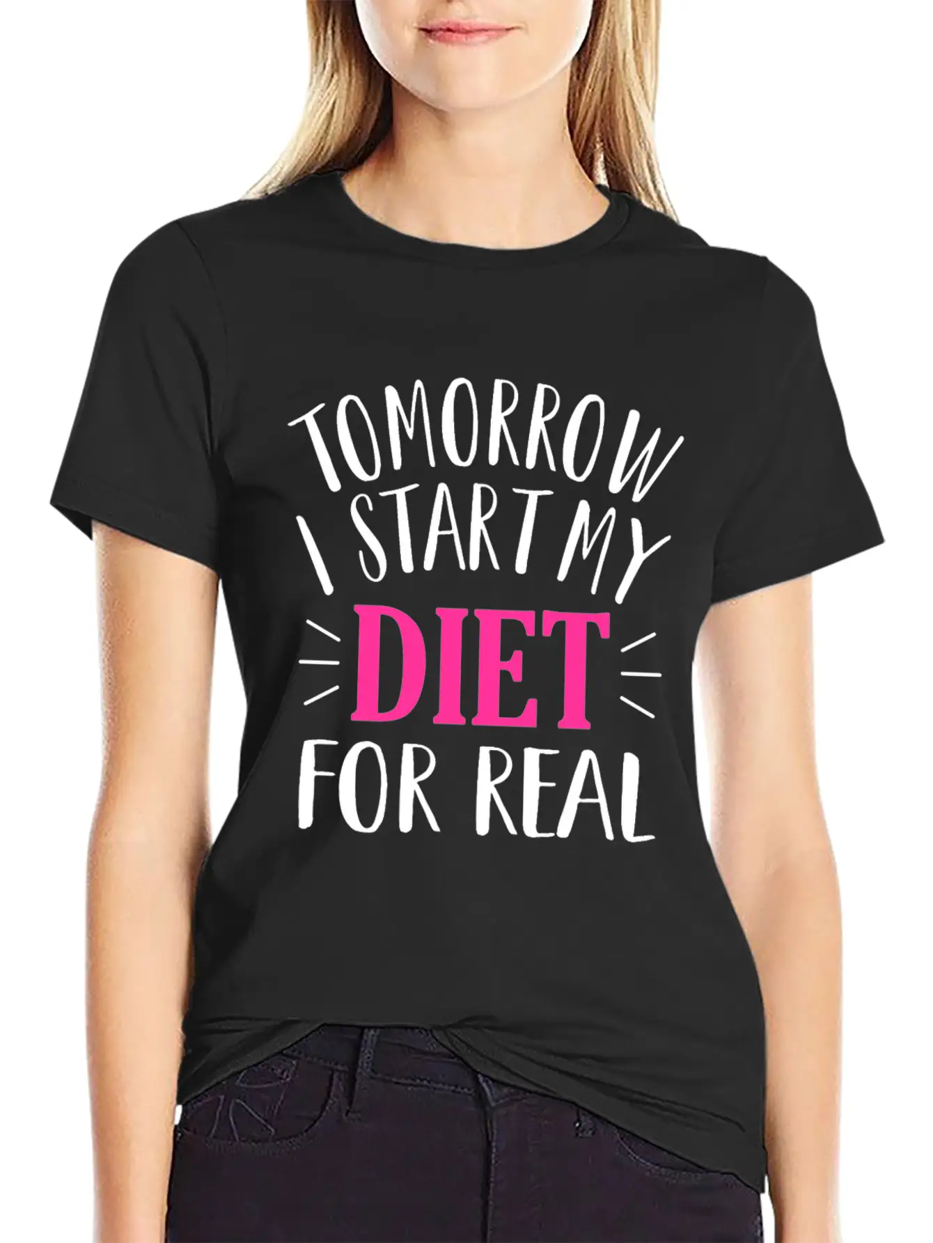 Tomorrow I Start My Diet Lose Weight Motivation Classic Cotton Tee – Unisex Comfort For Any Season