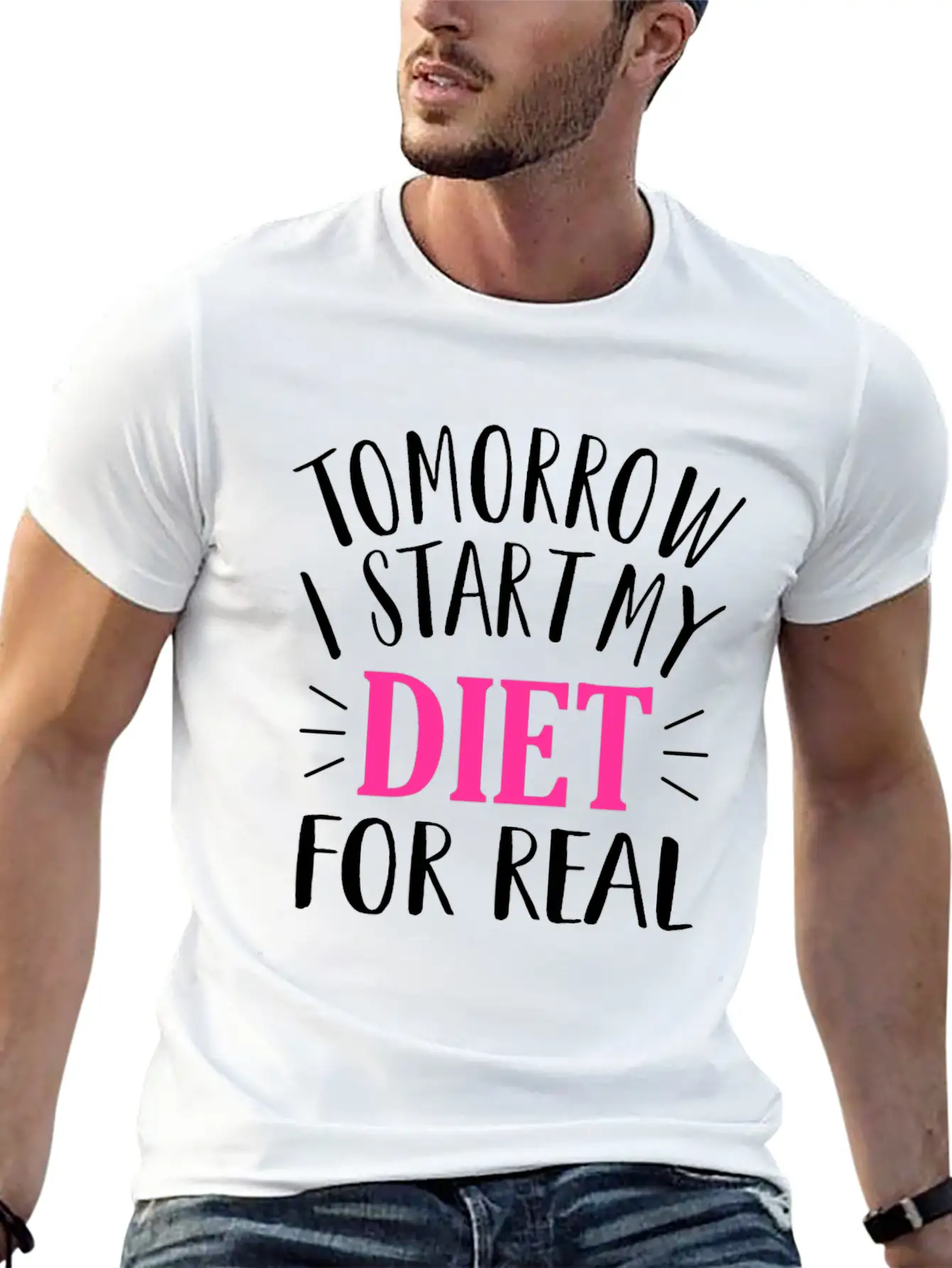Tomorrow I Start My Diet Lose Weight Motivation Classic Cotton Tee – Unisex Comfort For Any Season