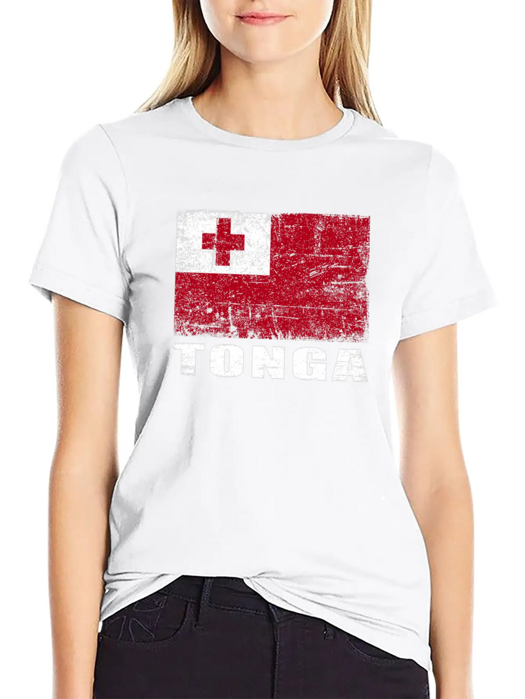 Tonga Flag Grunge Country Flag Tonga Unisex Casual T-Shirt – Clean Design For Daily Comfort
