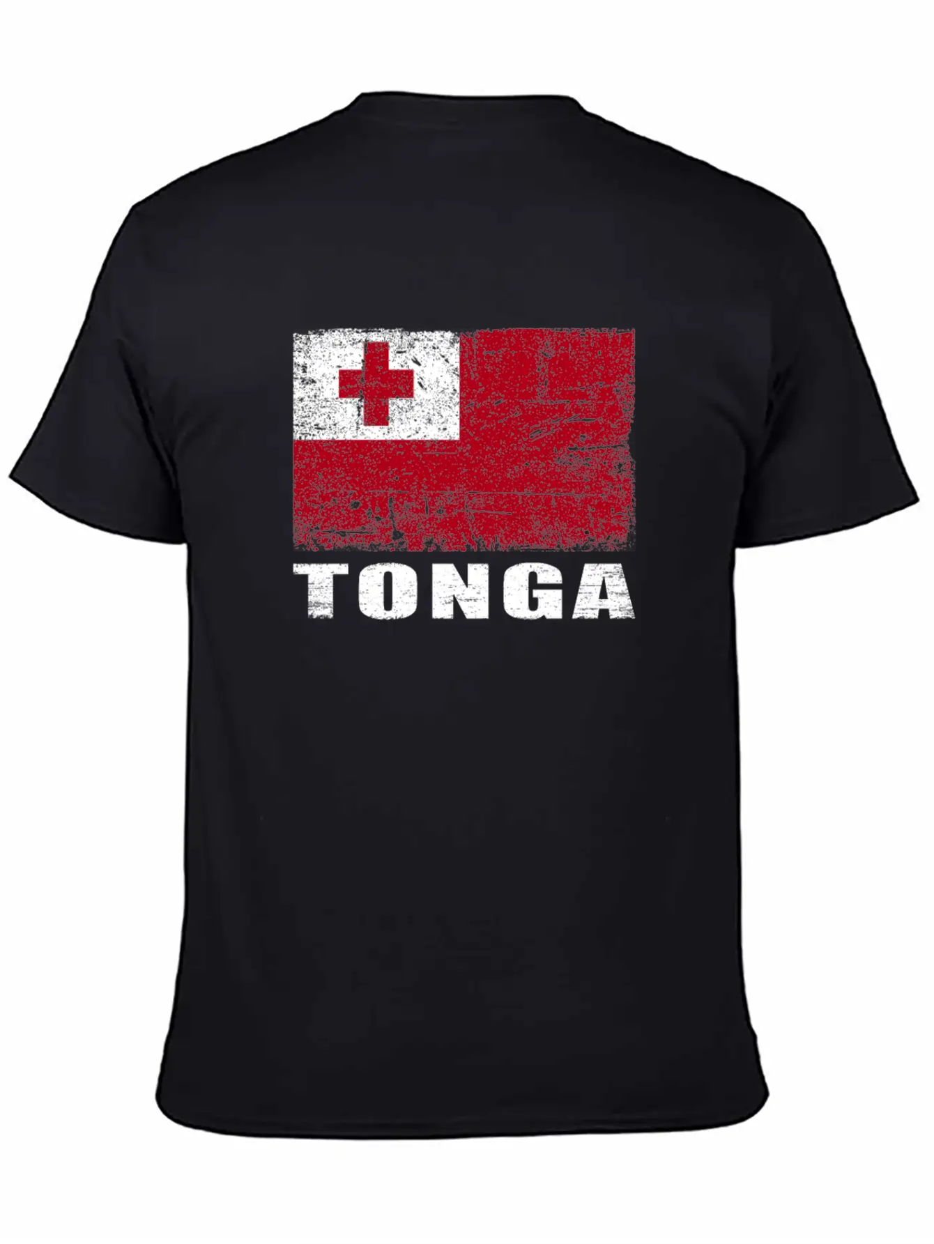 Tonga Flag Grunge Country Flag Tonga Unisex Casual T-Shirt – Clean Design For Daily Comfort