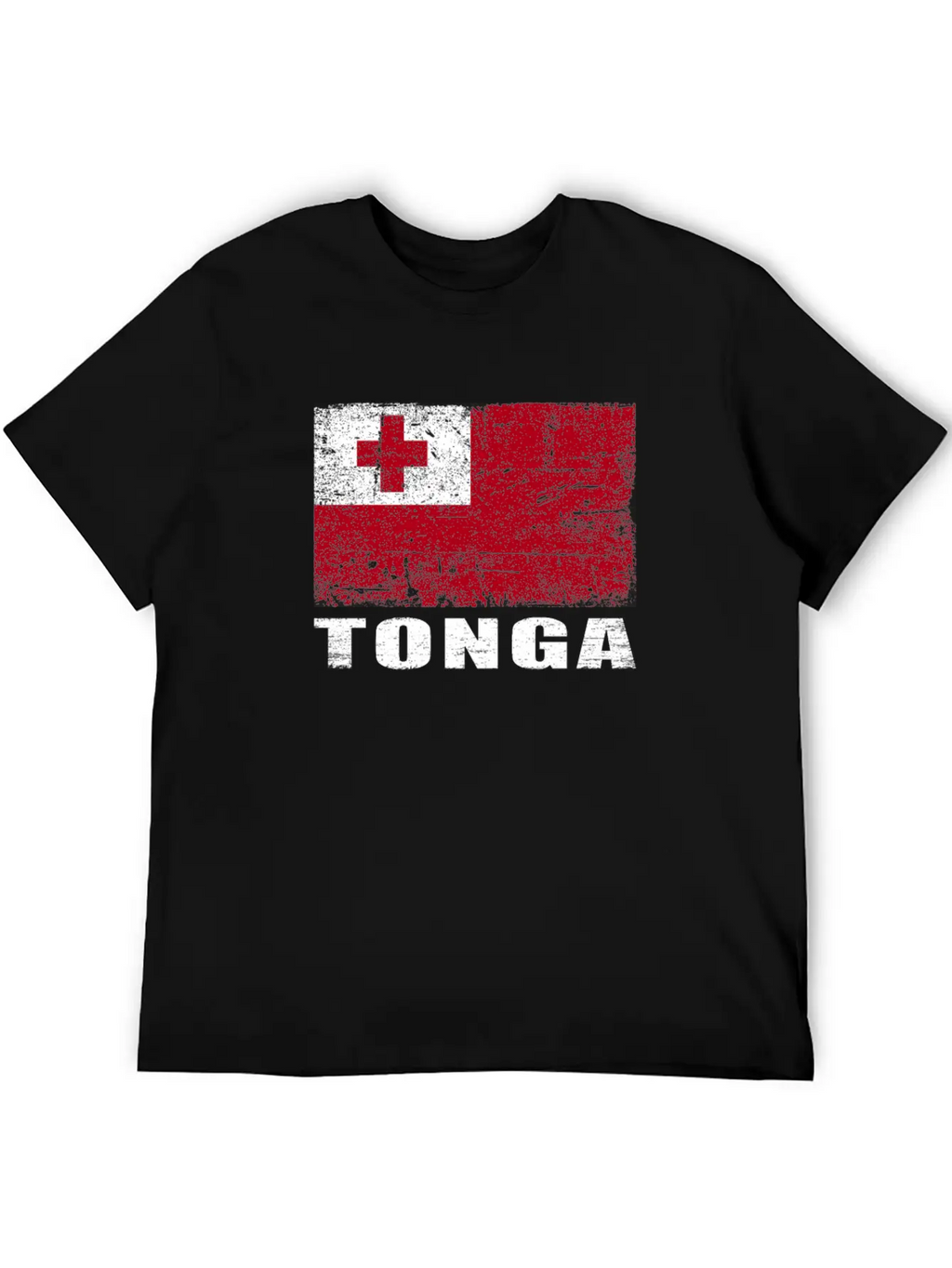 Tonga Flag Grunge Country Flag Tonga Unisex Casual T-Shirt – Clean Design For Daily Comfort