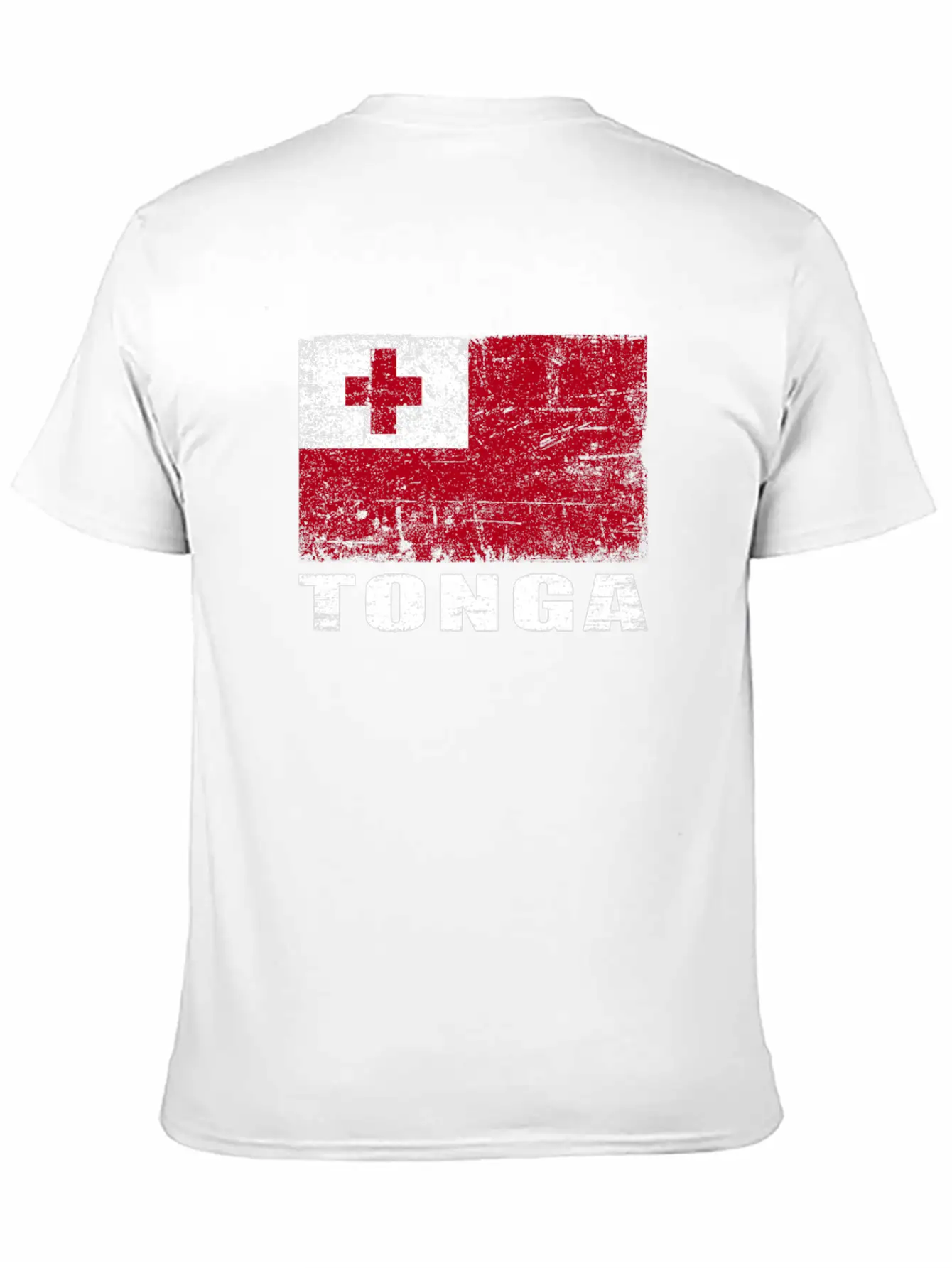 Tonga Flag Grunge Country Flag Tonga Unisex Casual T-Shirt – Clean Design For Daily Comfort