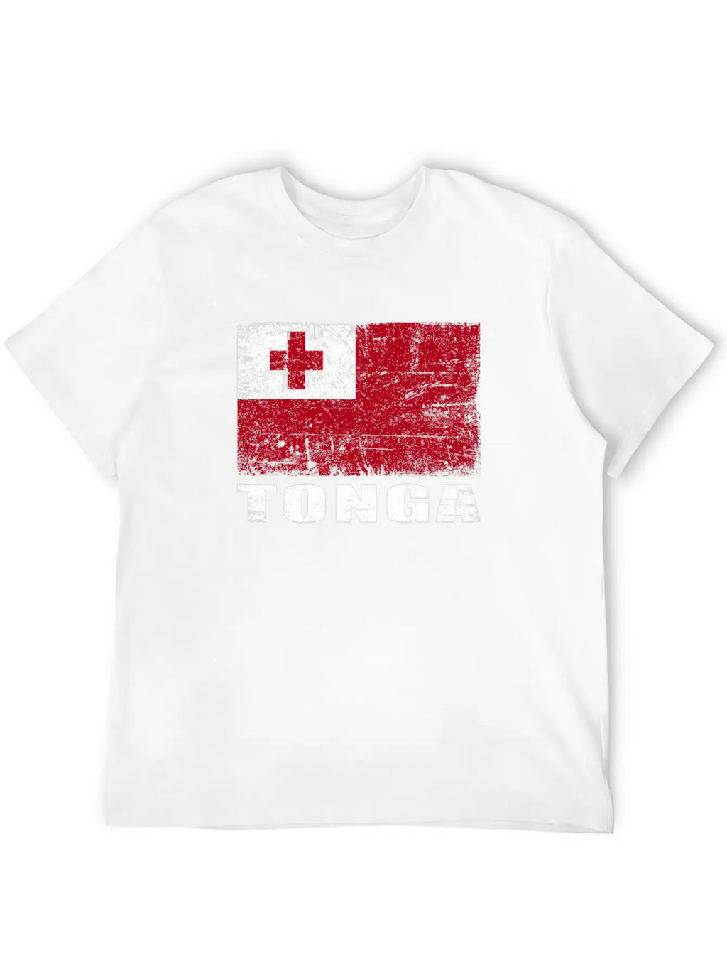 Tonga Flag Grunge Country Flag Tonga Unisex Casual T-Shirt – Clean Design For Daily Comfort