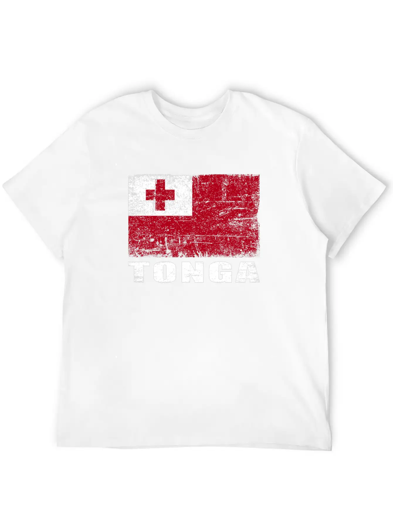 Tonga Flag Grunge Country Flag Tonga Unisex Casual T-Shirt – Clean Design For Daily Comfort