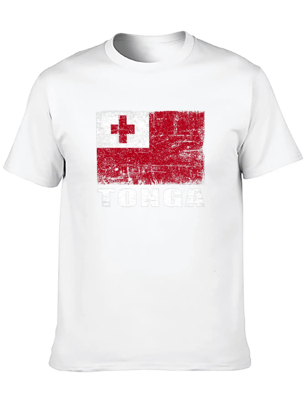 Tonga Flag Grunge Country Flag Tonga Unisex Casual T-Shirt – Clean Design For Daily Comfort
