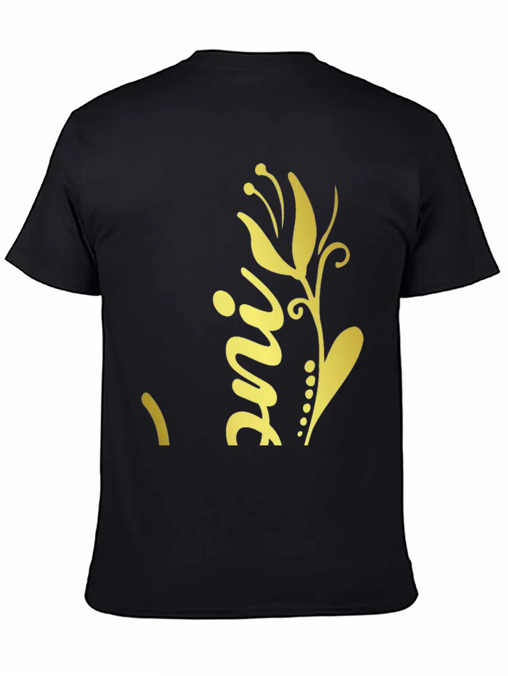 Toni Name Faux Gold Tulip Flourish Basic Graphic T-Shirt – Daily Comfort In Soft Cotton