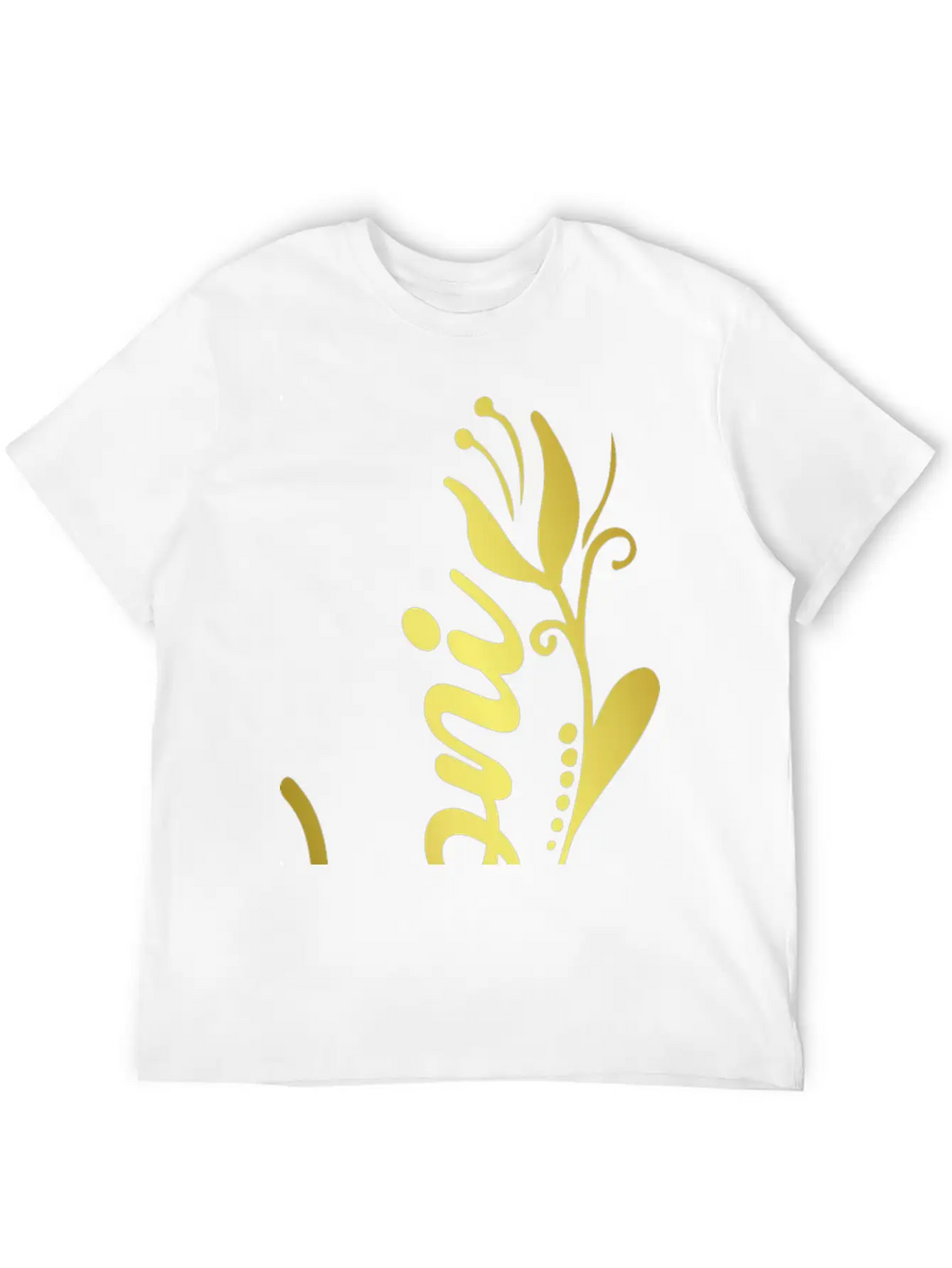 Toni Name Faux Gold Tulip Flourish Basic Graphic T-Shirt – Daily Comfort In Soft Cotton
