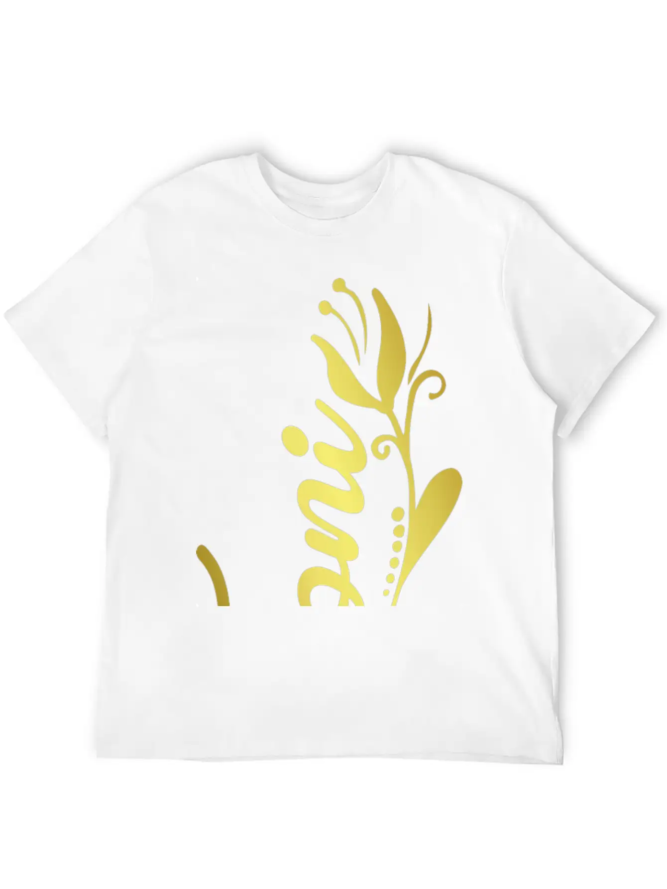 Toni Name Faux Gold Tulip Flourish Basic Graphic T-Shirt – Daily Comfort In Soft Cotton
