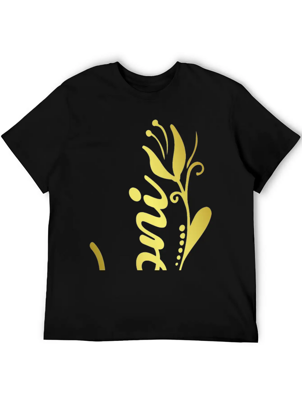Toni Name Faux Gold Tulip Flourish Basic Graphic T-Shirt – Daily Comfort In Soft Cotton