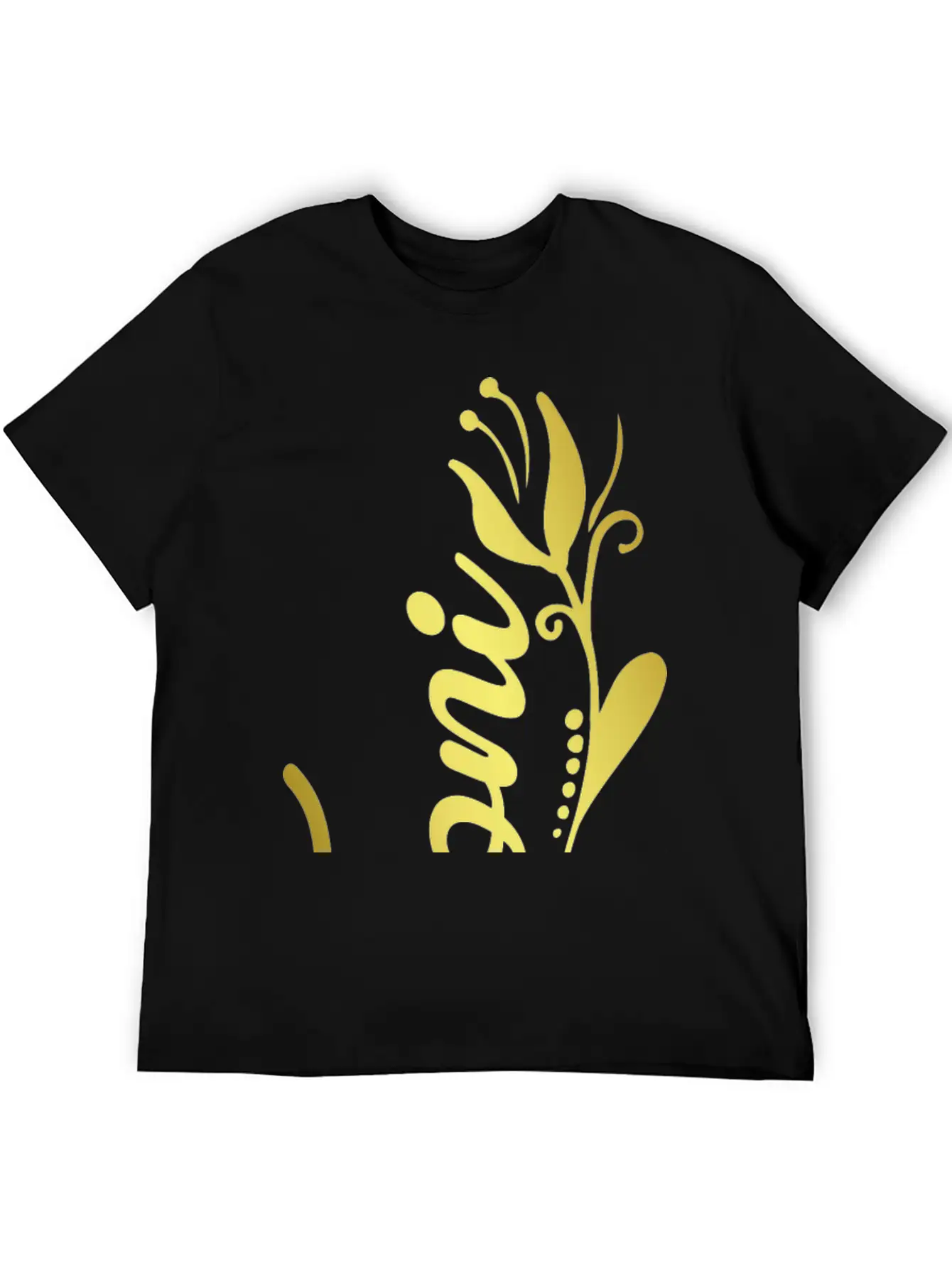Toni Name Faux Gold Tulip Flourish Basic Graphic T-Shirt – Daily Comfort In Soft Cotton