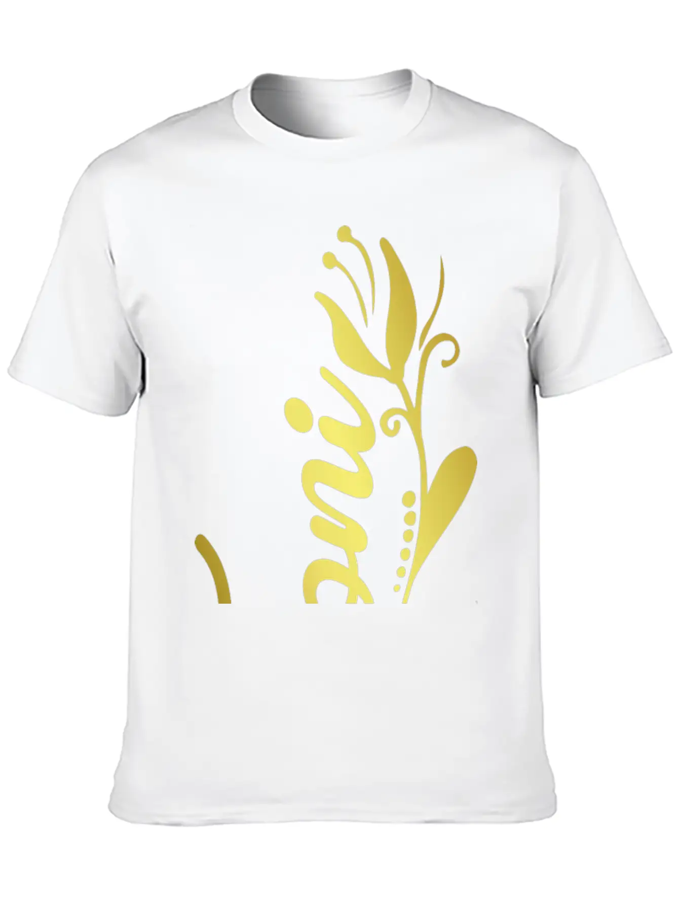 Toni Name Faux Gold Tulip Flourish Basic Graphic T-Shirt – Daily Comfort In Soft Cotton
