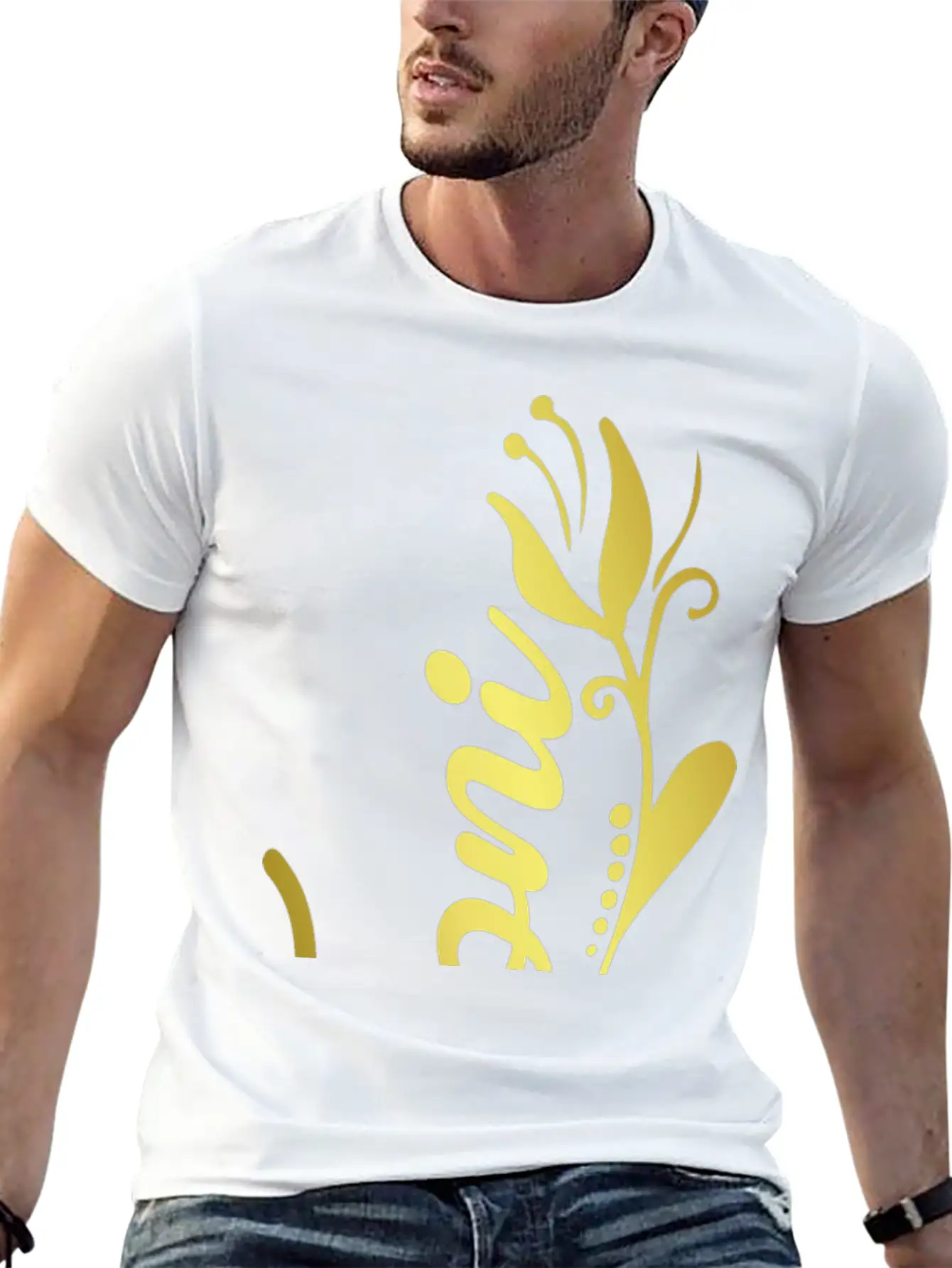 Toni Name Faux Gold Tulip Flourish Basic Graphic T-Shirt – Daily Comfort In Soft Cotton
