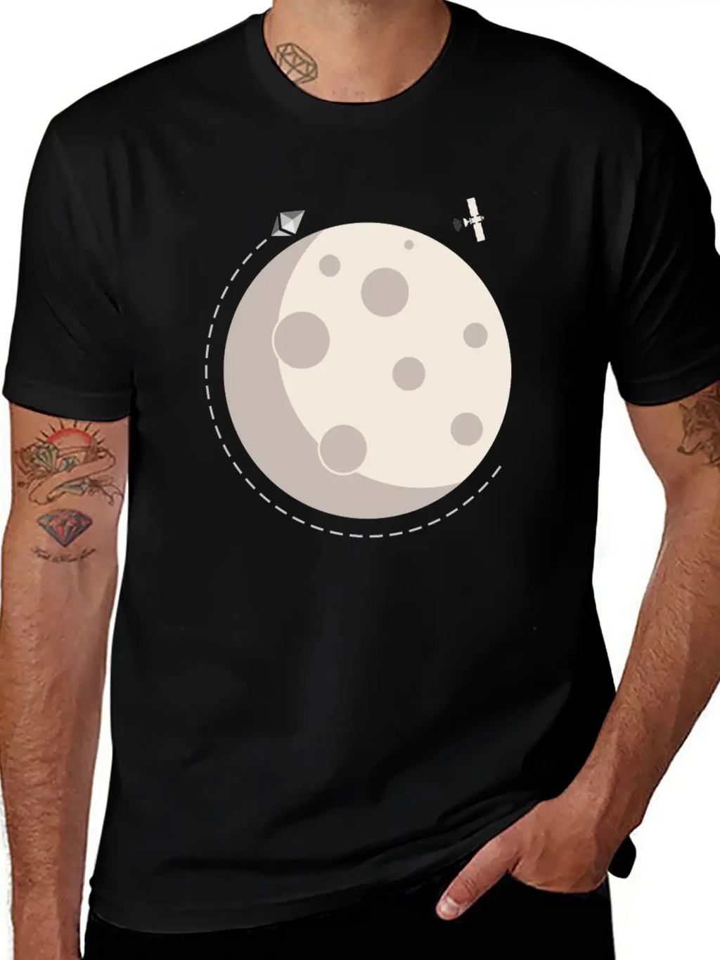 Too The Moon Satelite Ethereum Digital Crypto Essential Cotton Tee For Daily Outfits – Unisex Style